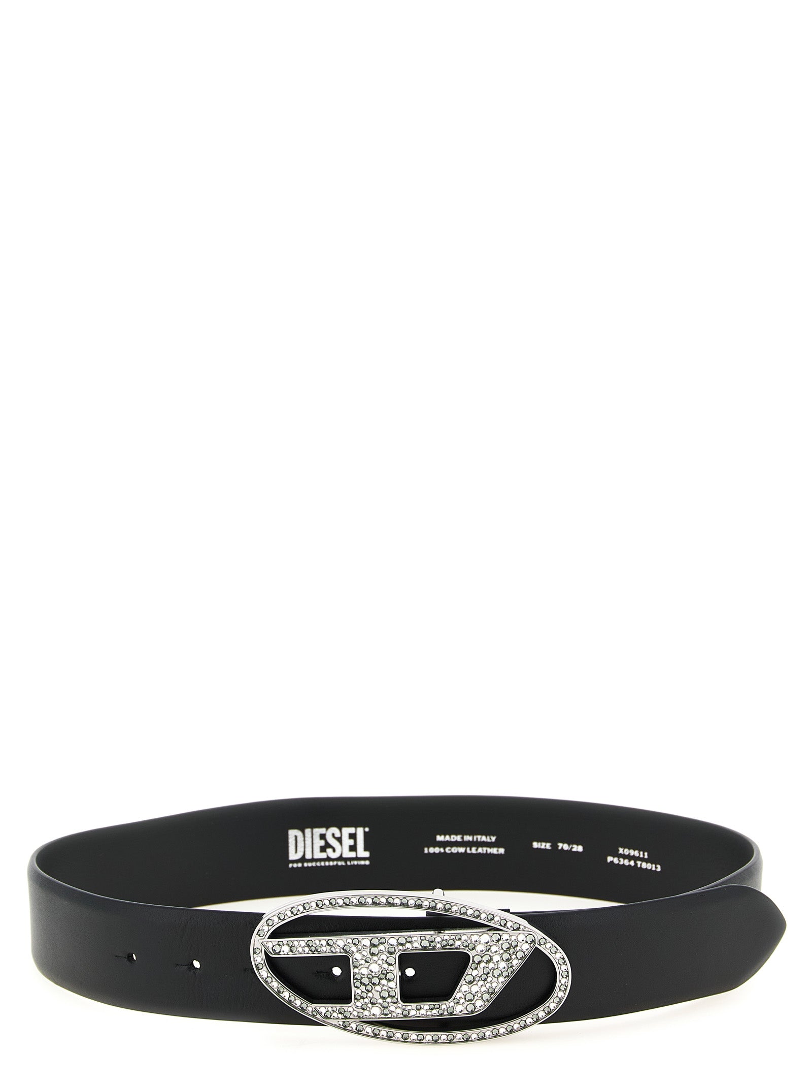 Diesel Black Leather Regular Women's Belt