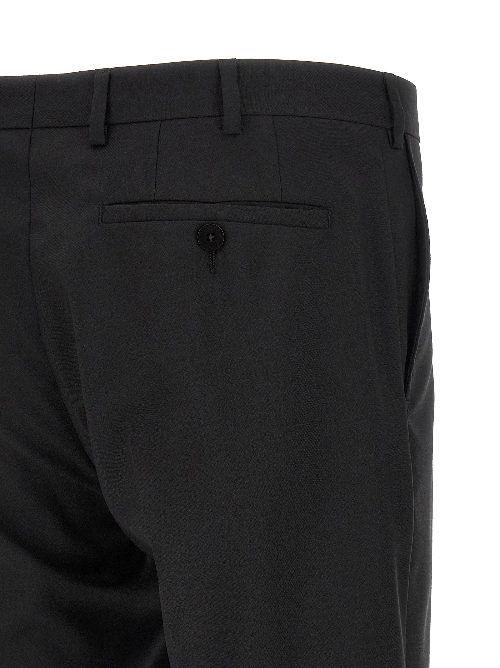 Pal Zileri Black Wool Two-Piece Men's Suit