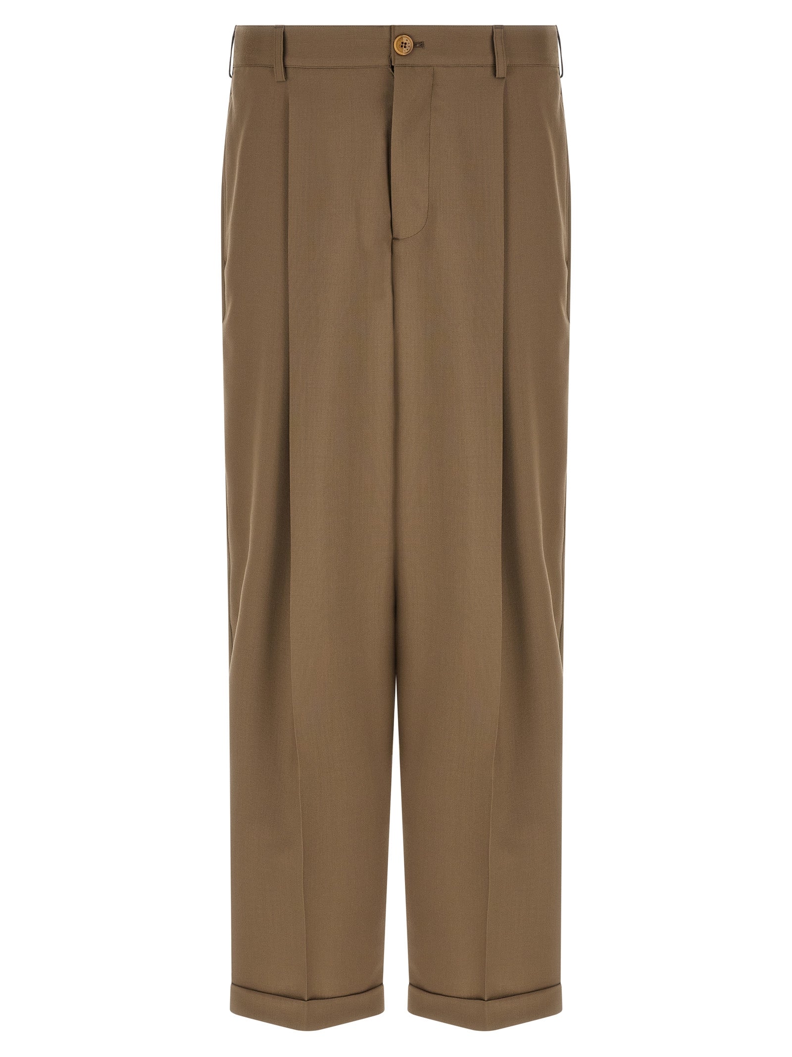 Marni Beige Virgin Wool Casual Men's Pants
