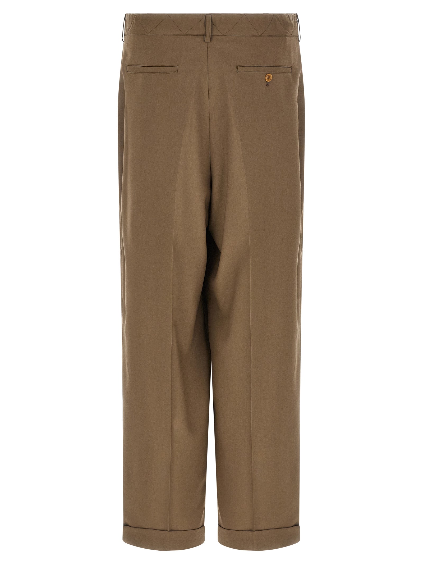 Marni Beige Virgin Wool Casual Men's Pants