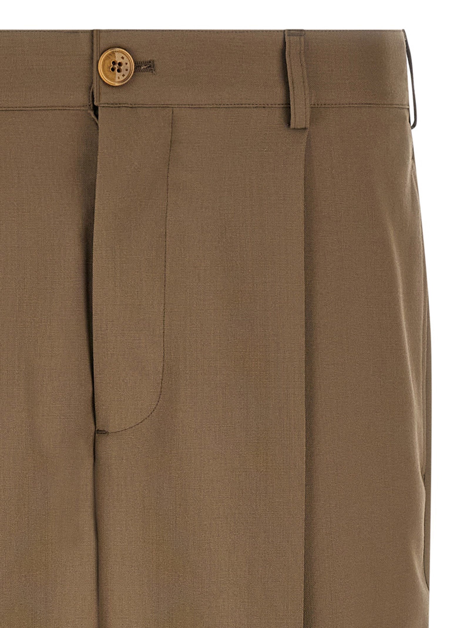 Marni Beige Virgin Wool Casual Men's Pants