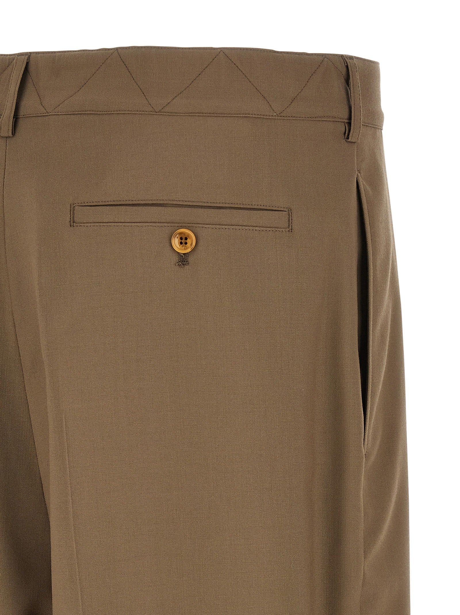 Marni Beige Virgin Wool Casual Men's Pants