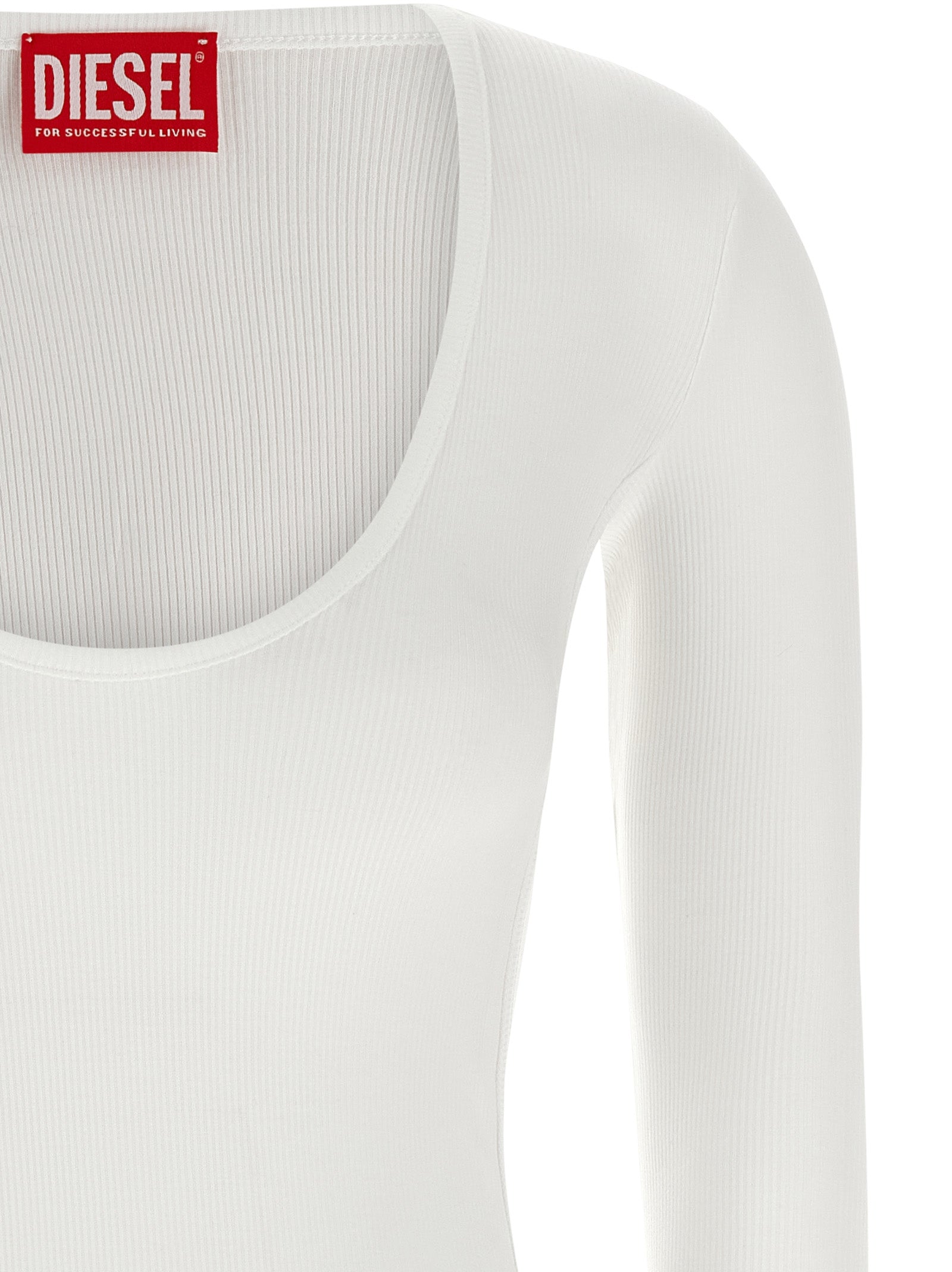 Diesel White Viscose Women's Bodysuit