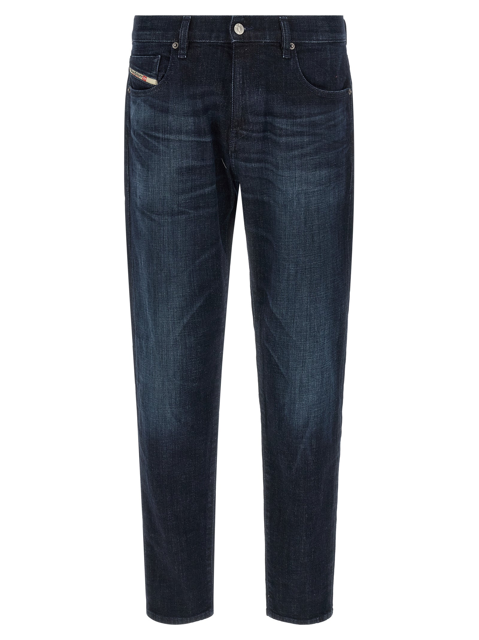 Diesel Blue Cotton Straight-Leg Men's Jeans