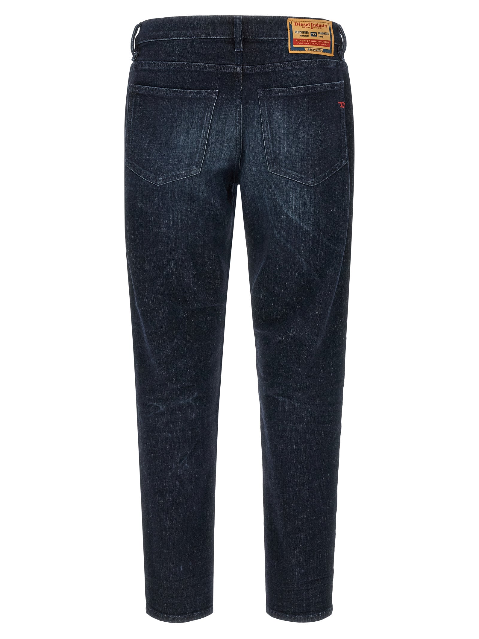 Diesel Blue Cotton Straight-Leg Men's Jeans