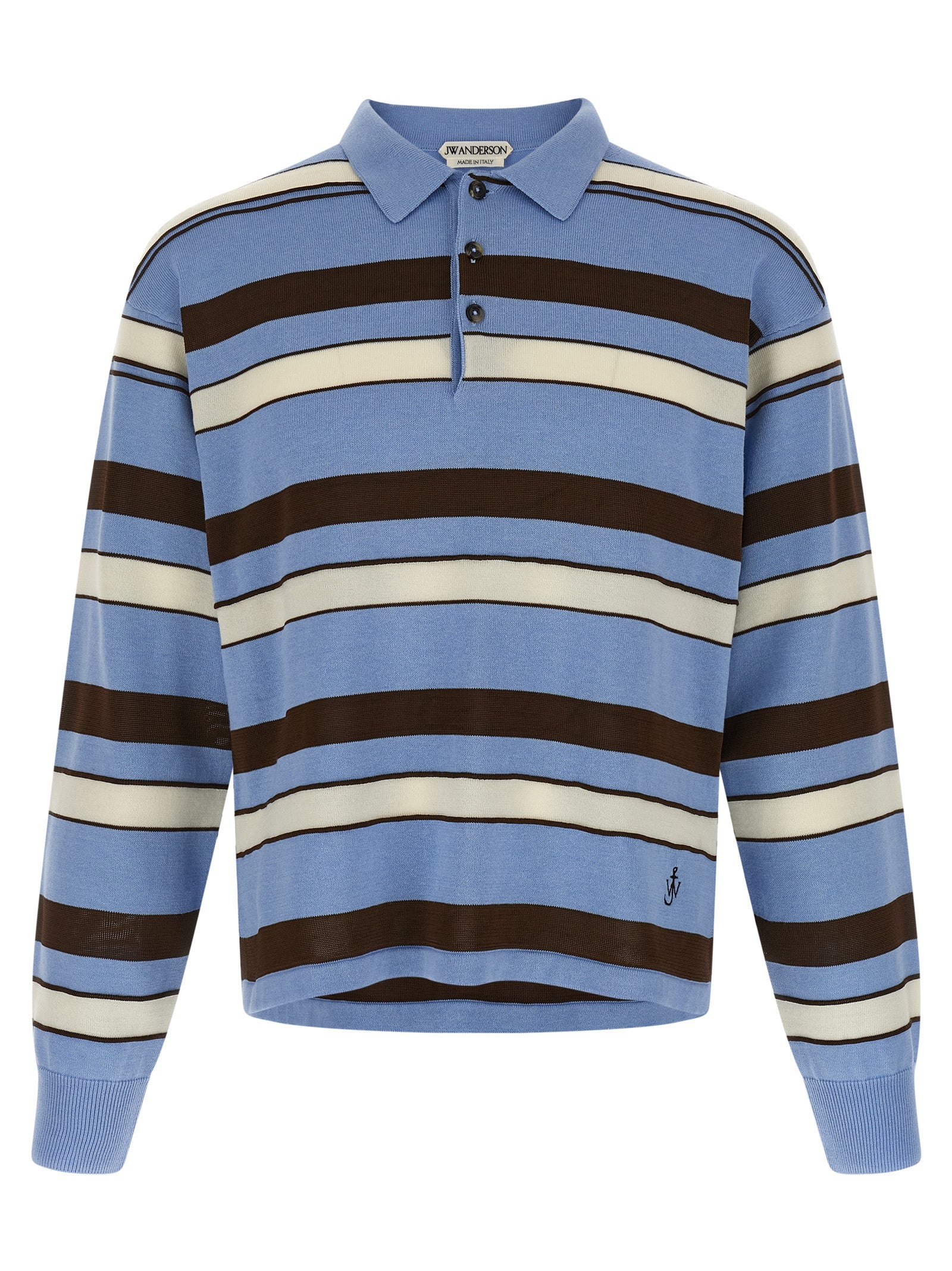J.W.Anderson Blue Cotton Polo Men's Shirt