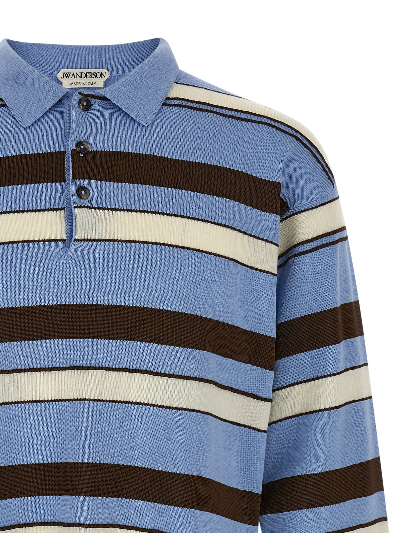 J.W.Anderson Blue Cotton Polo Men's Shirt