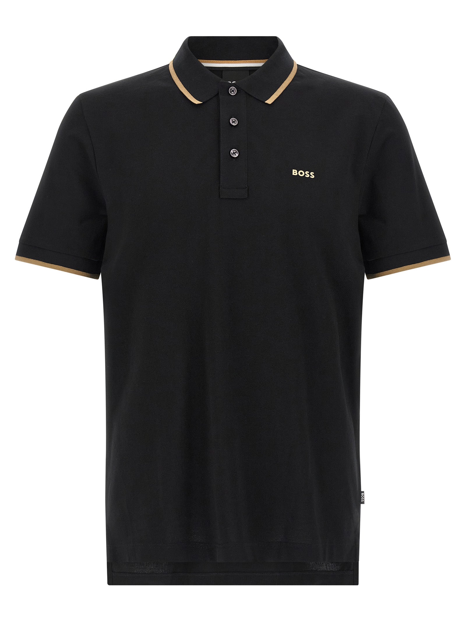 Hugo Boss Black Cotton Polo Men's Shirt