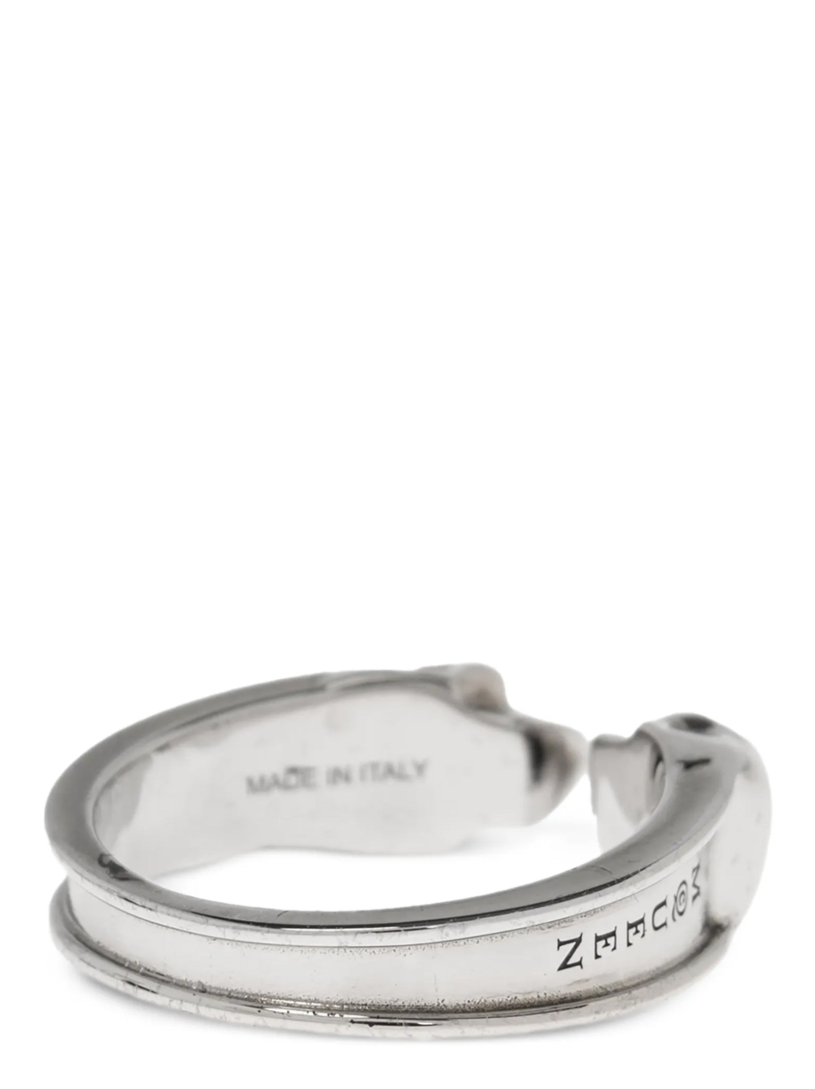 Alexander McQueen Silver Stainless Steel Men's Ring