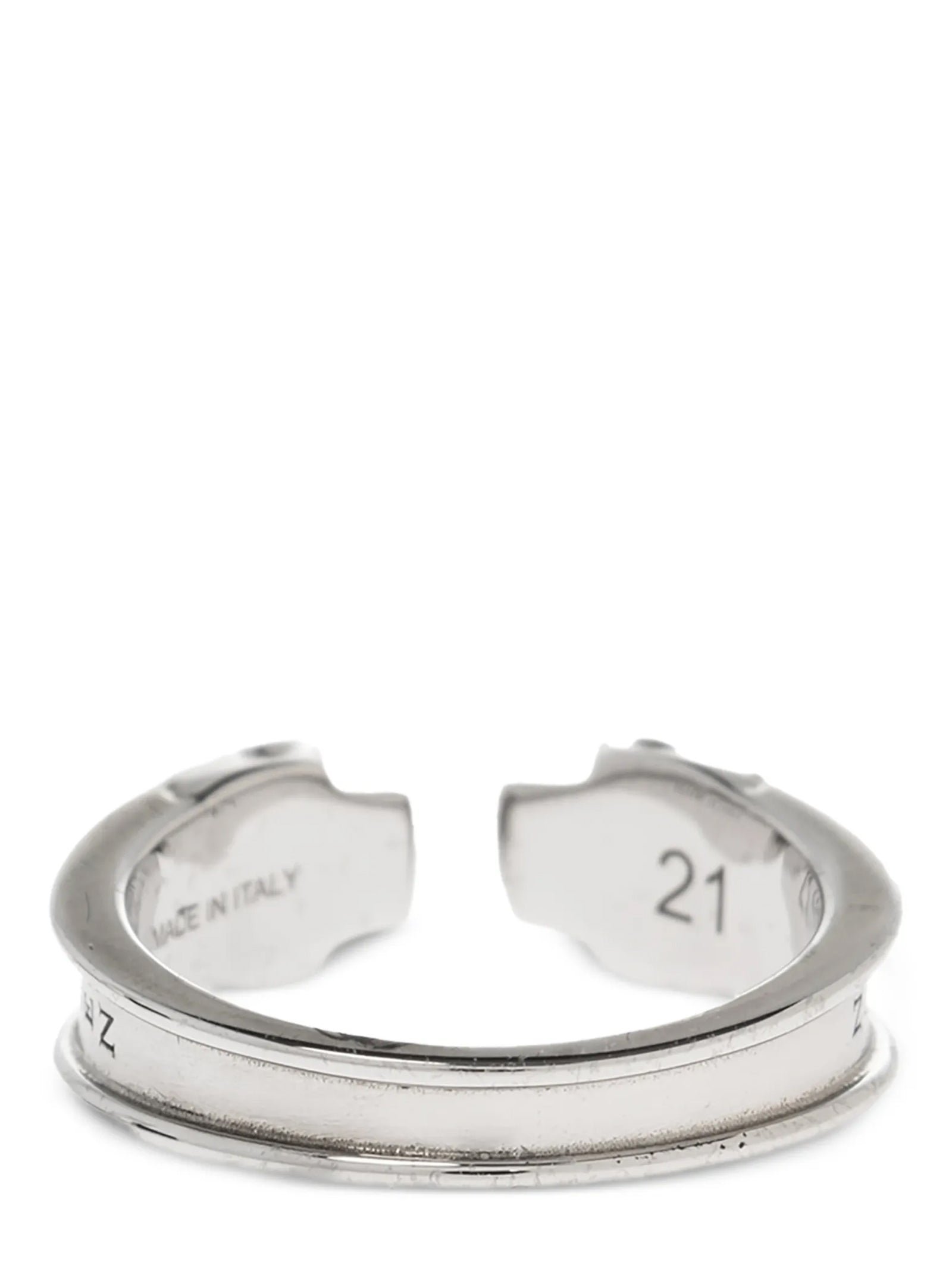 Alexander McQueen Silver Stainless Steel Men's Ring