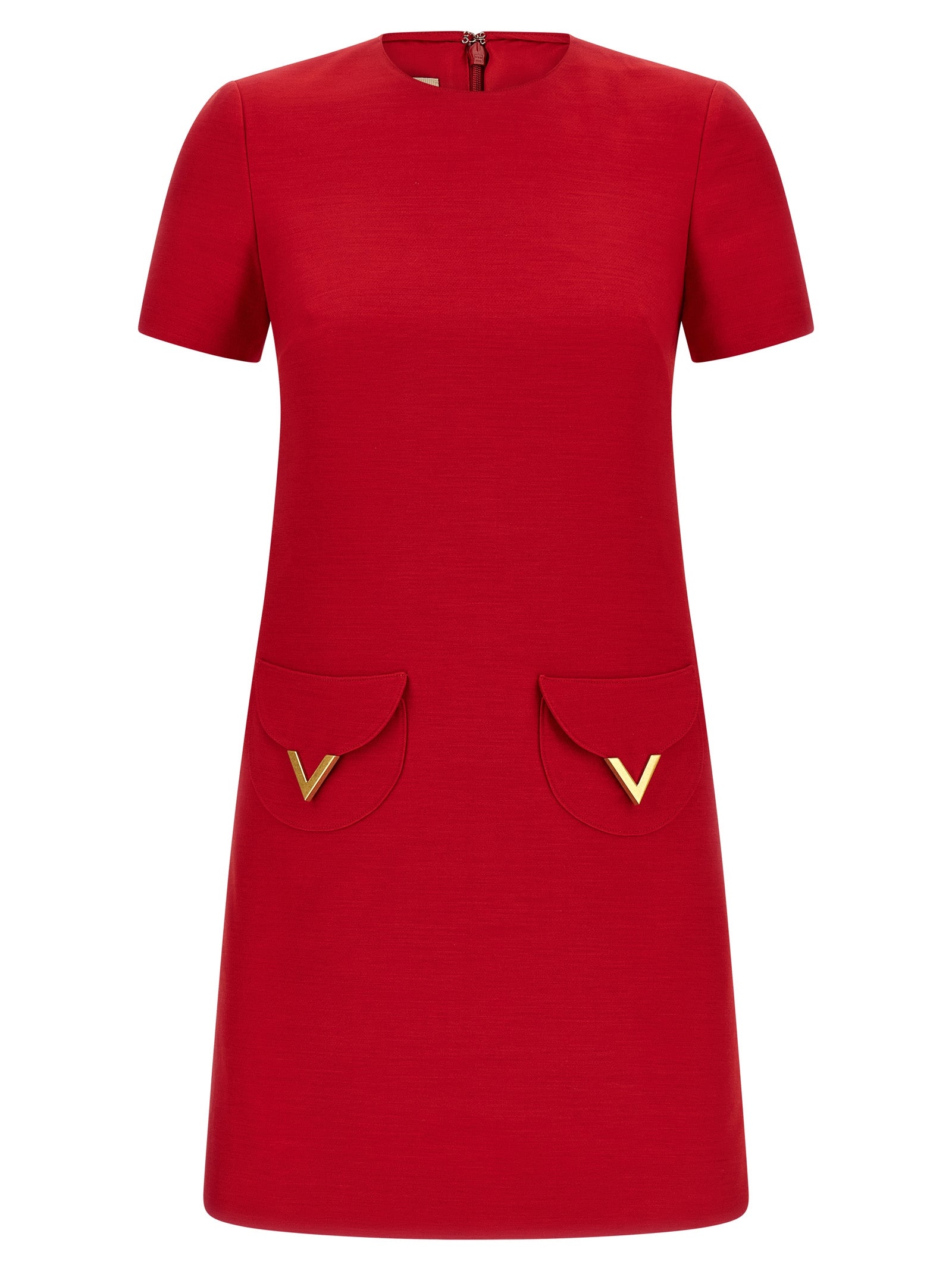 Valentino Garavani Multicolor Virgin Wool Short Women's Dress