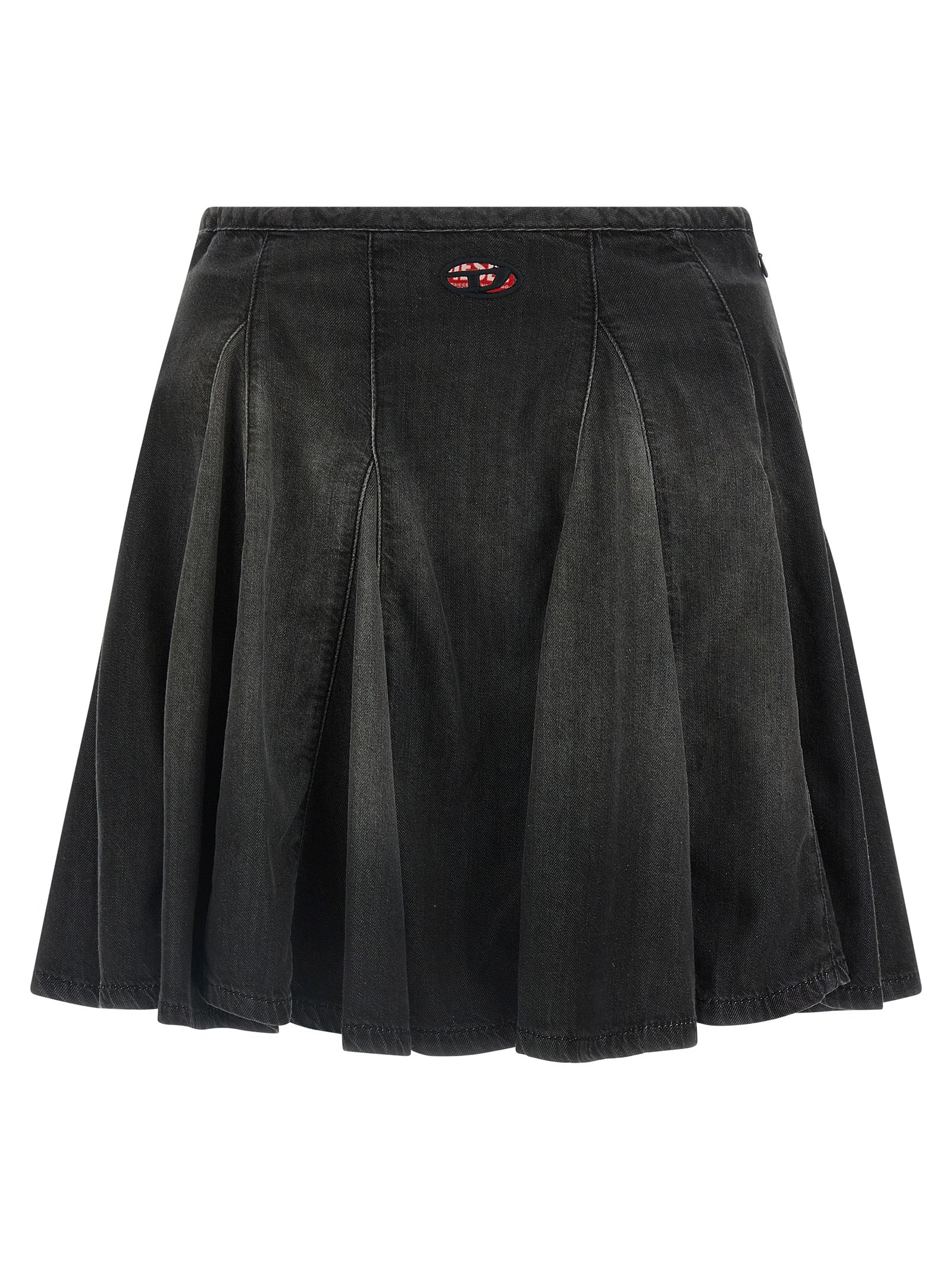 Diesel Black Cotton Long Women's Skirt