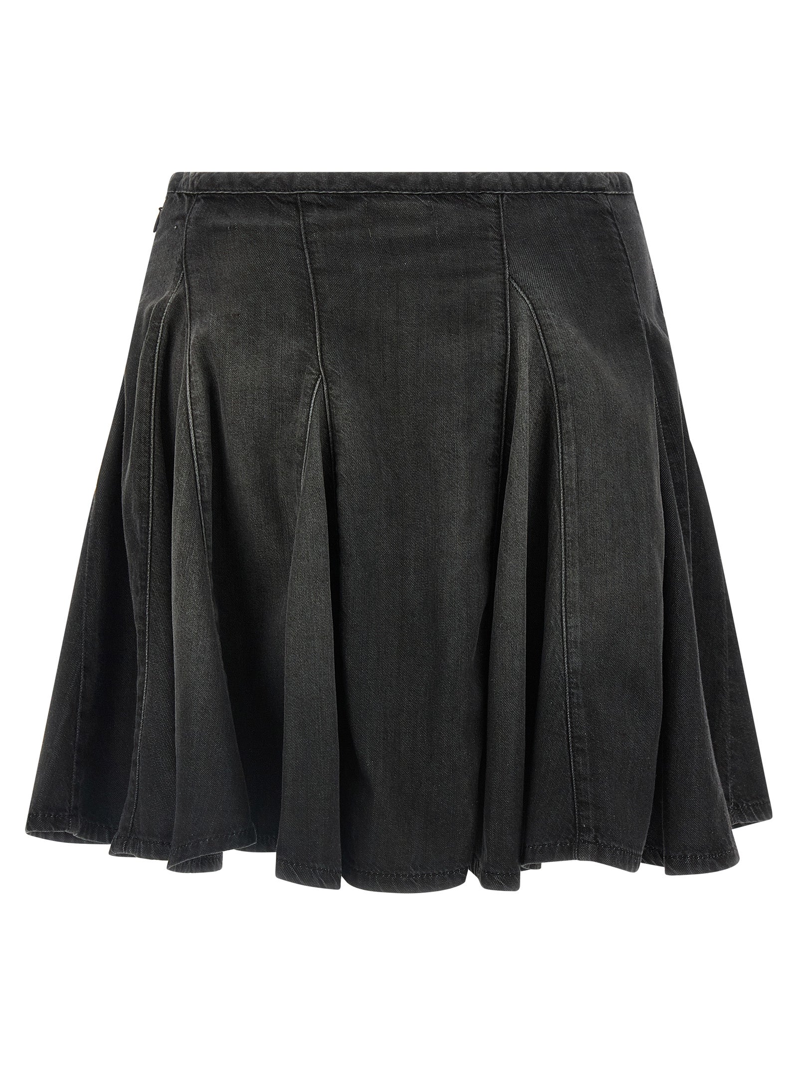 Diesel Black Cotton Long Women's Skirt