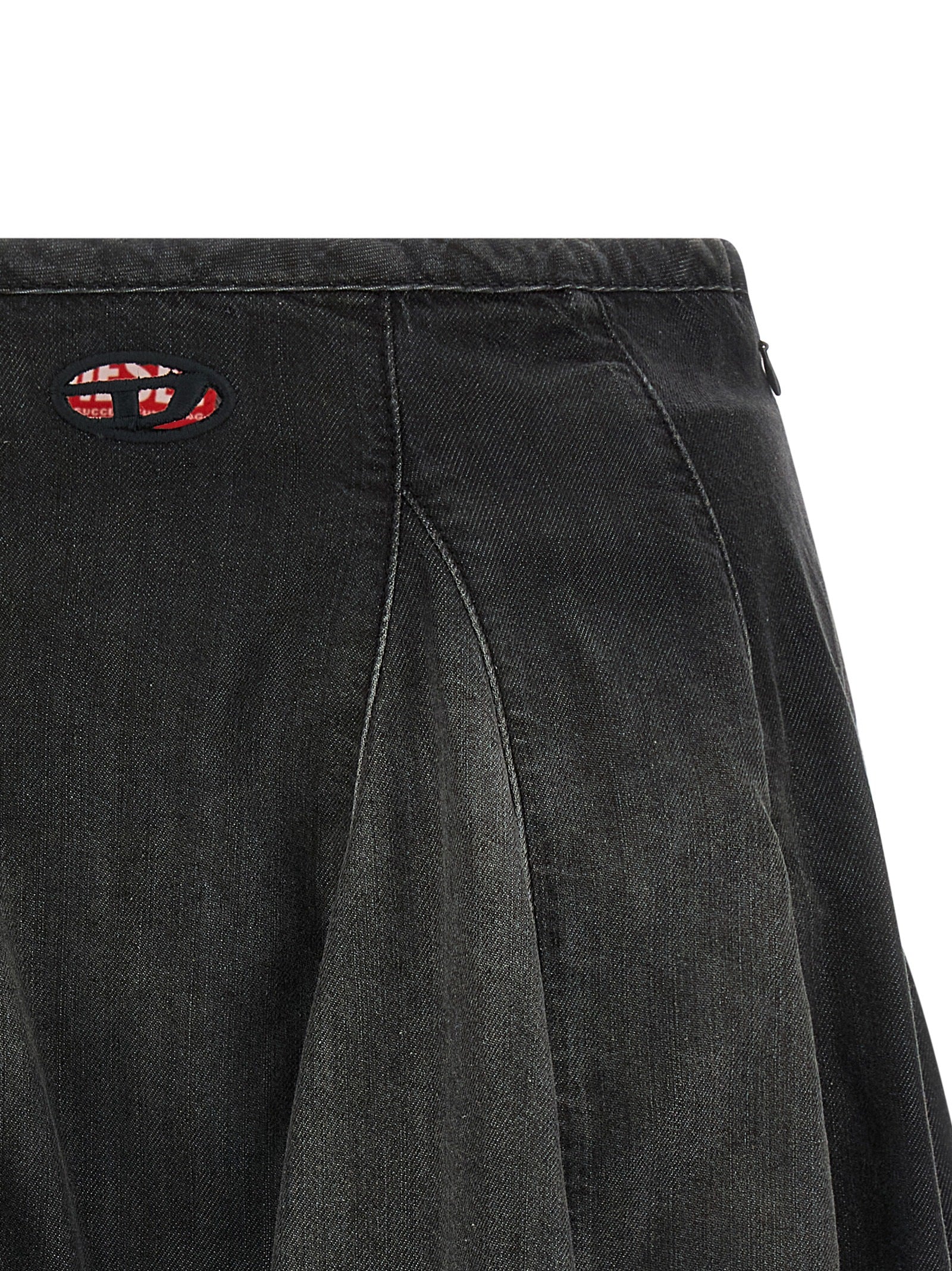 Diesel Black Cotton Long Women's Skirt