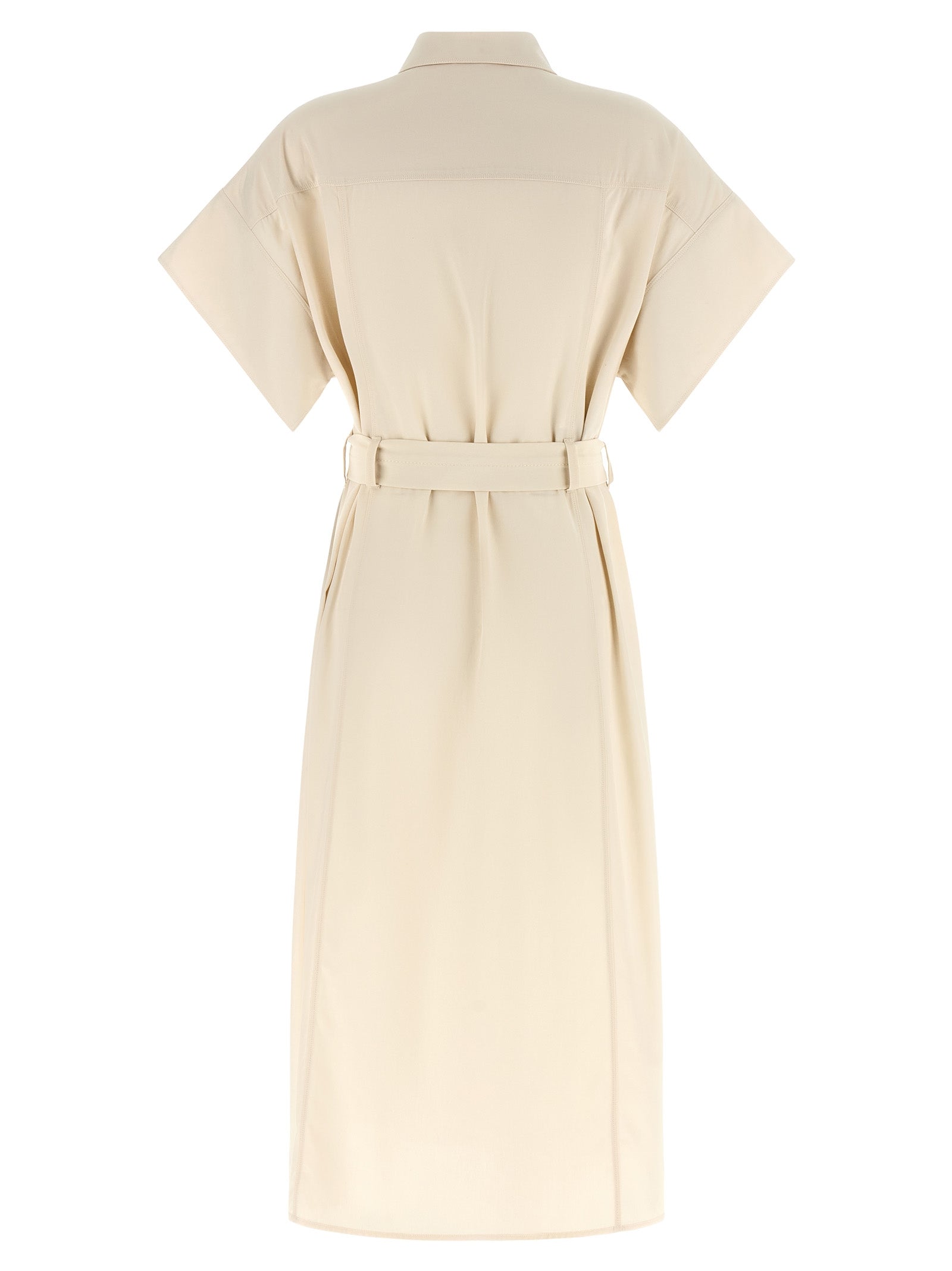 PINKO Beige Cotton Midi Women's Dress