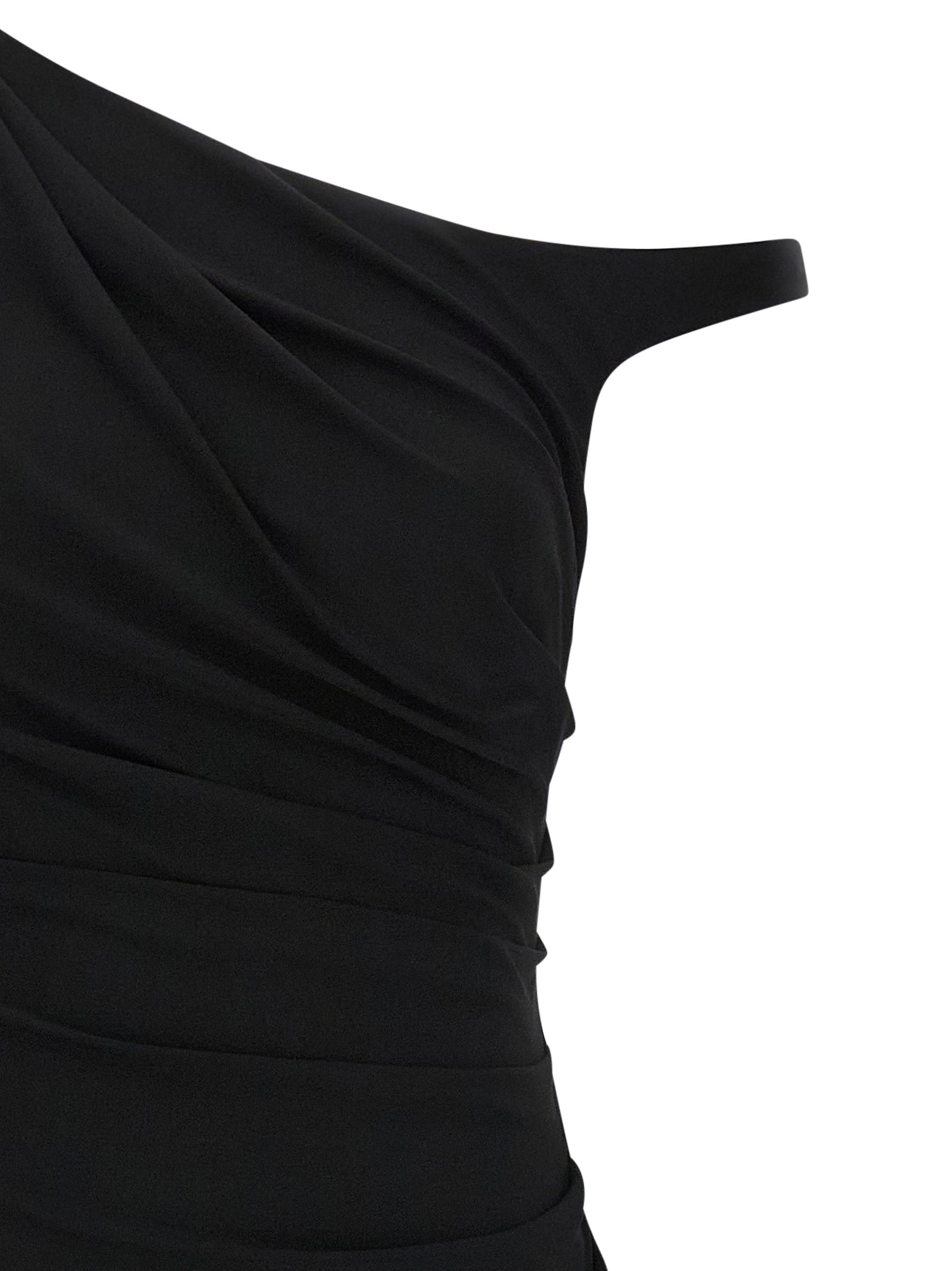 Elisabetta Franchi Black Viscose Midi Women's Dress