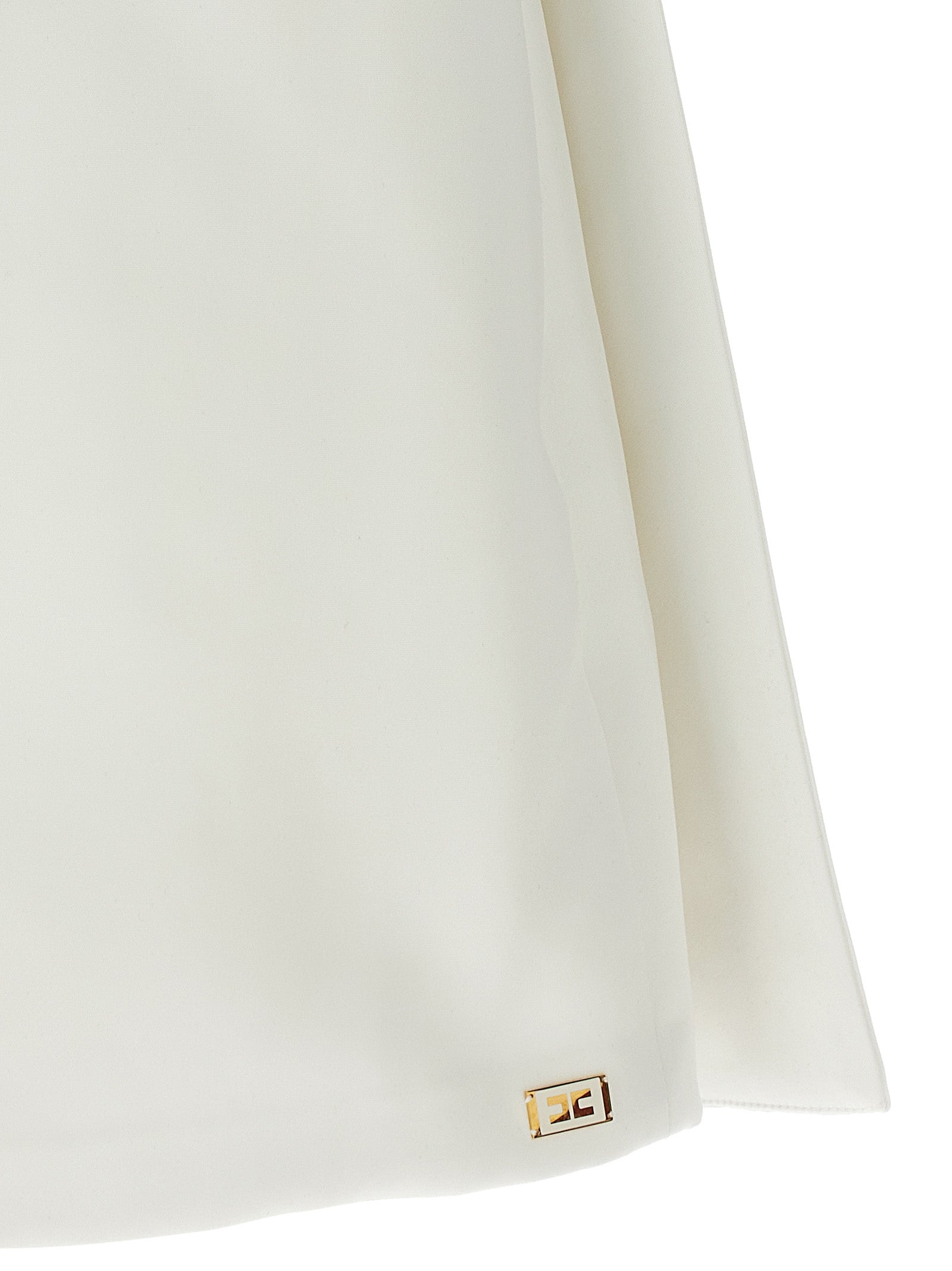 Elisabetta Franchi White Polyester Short Women's Dress