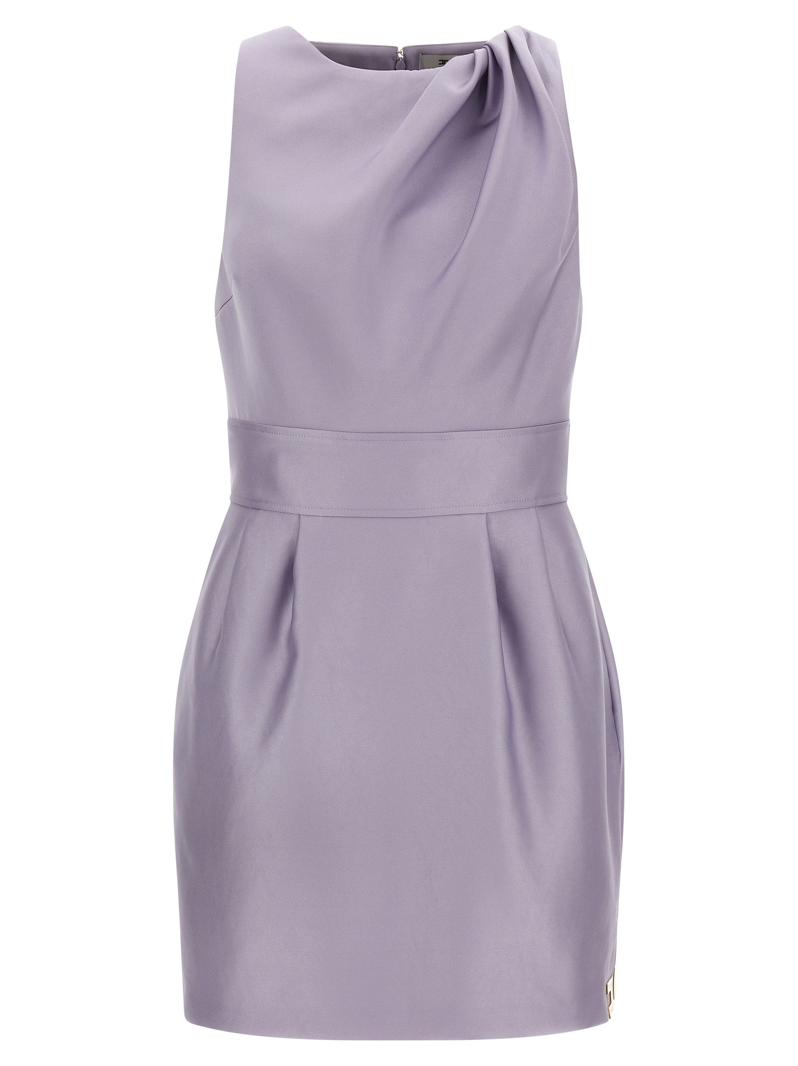 Elisabetta Franchi Purple Polyester Short Women's Dress