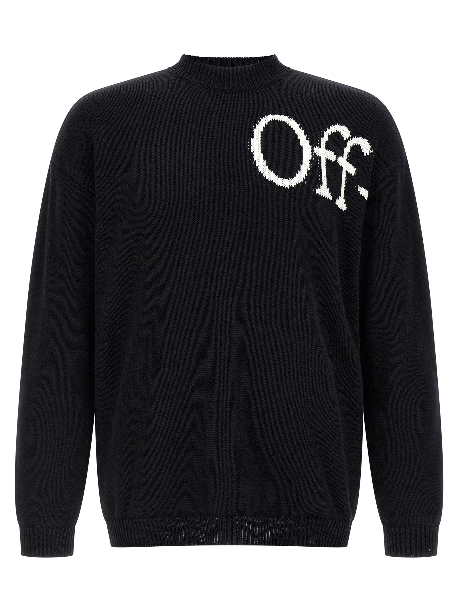 Off-White Bicolor Cotton Men's Cardigan