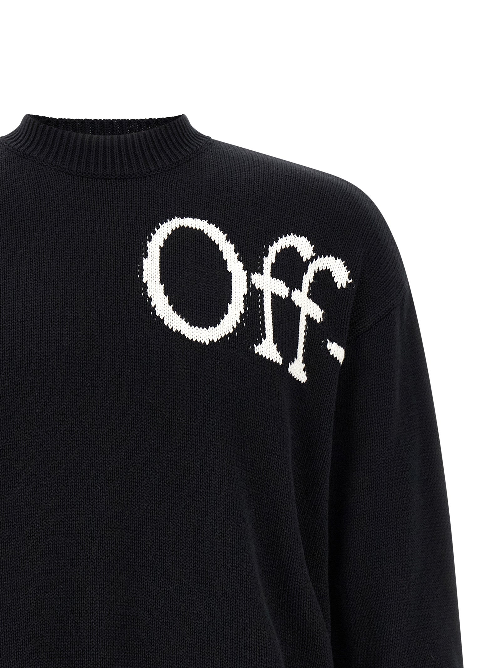 Off-White Bicolor Cotton Men's Cardigan