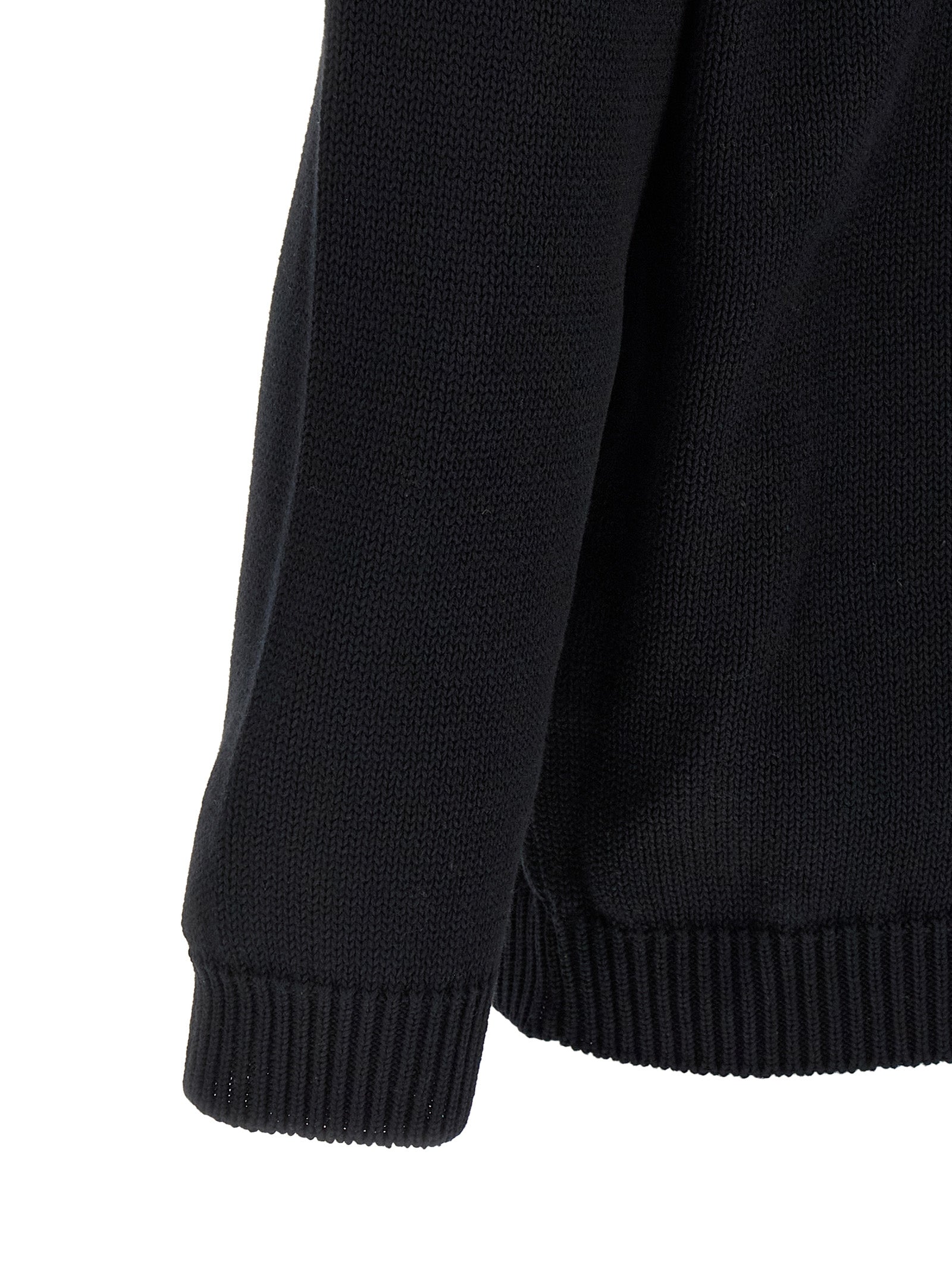 Off-White Bicolor Cotton Men's Cardigan