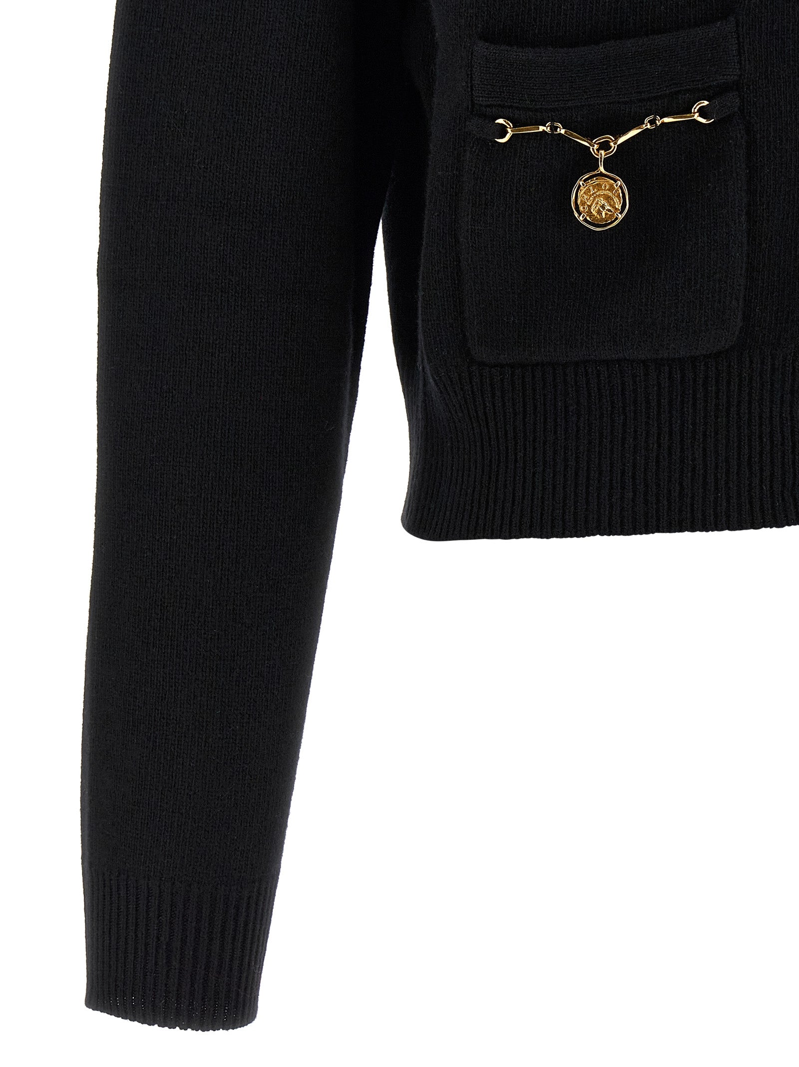 Chloé Black Wool Women's Cardigan