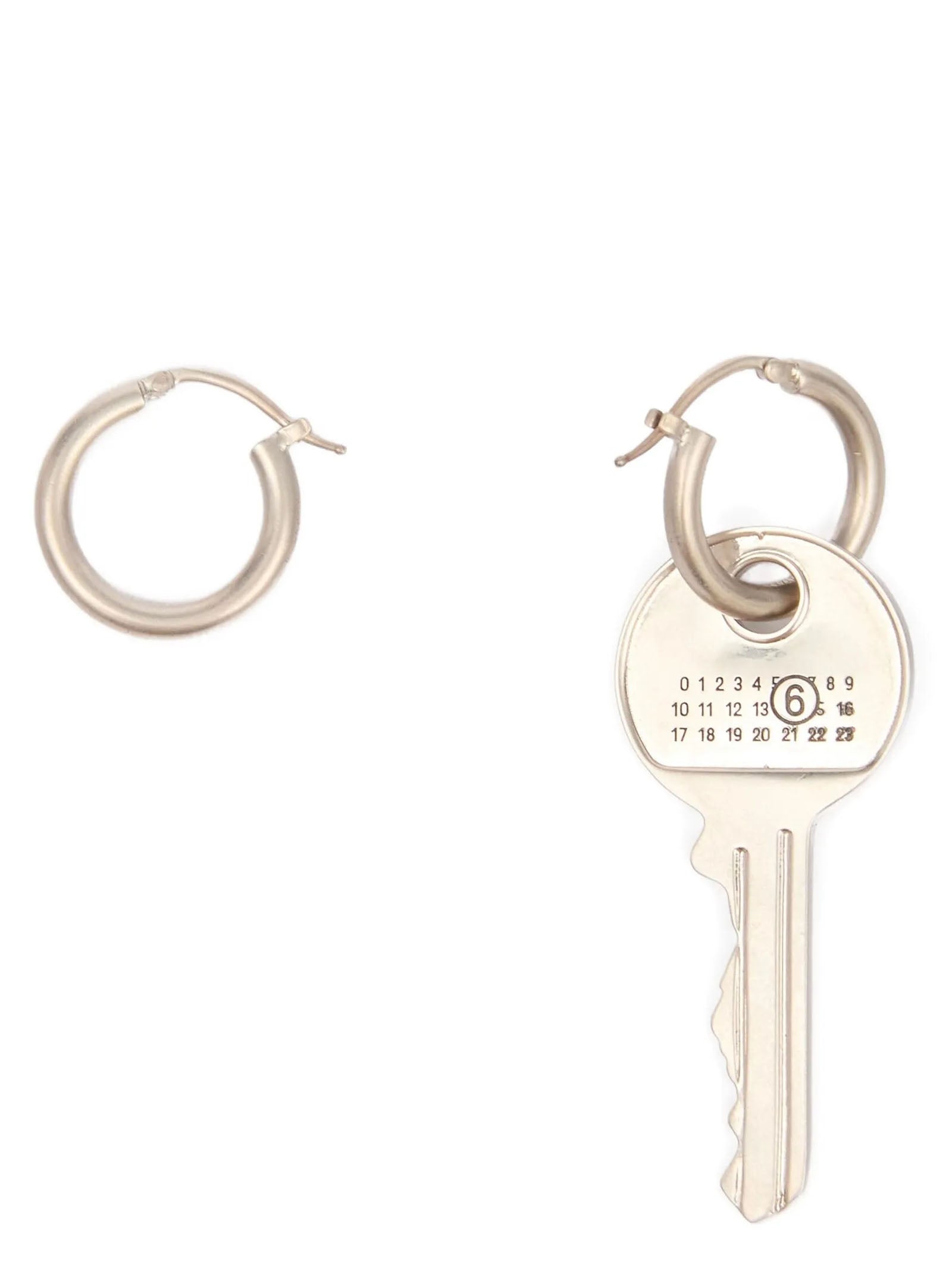 MM6 Maison Margiela Silver Brass Women's Earrings