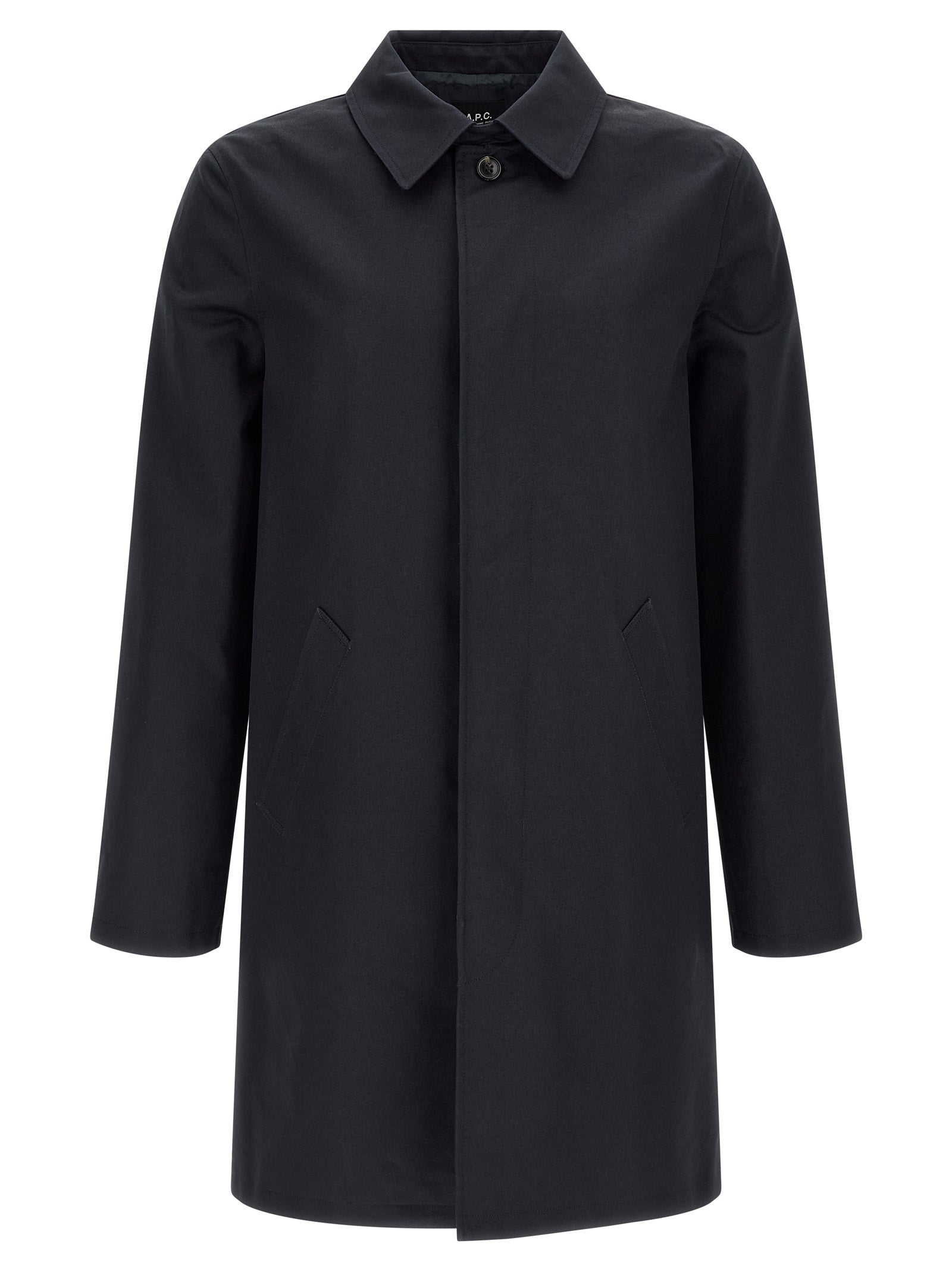 A.P.C. Blue Cotton Men's Coat