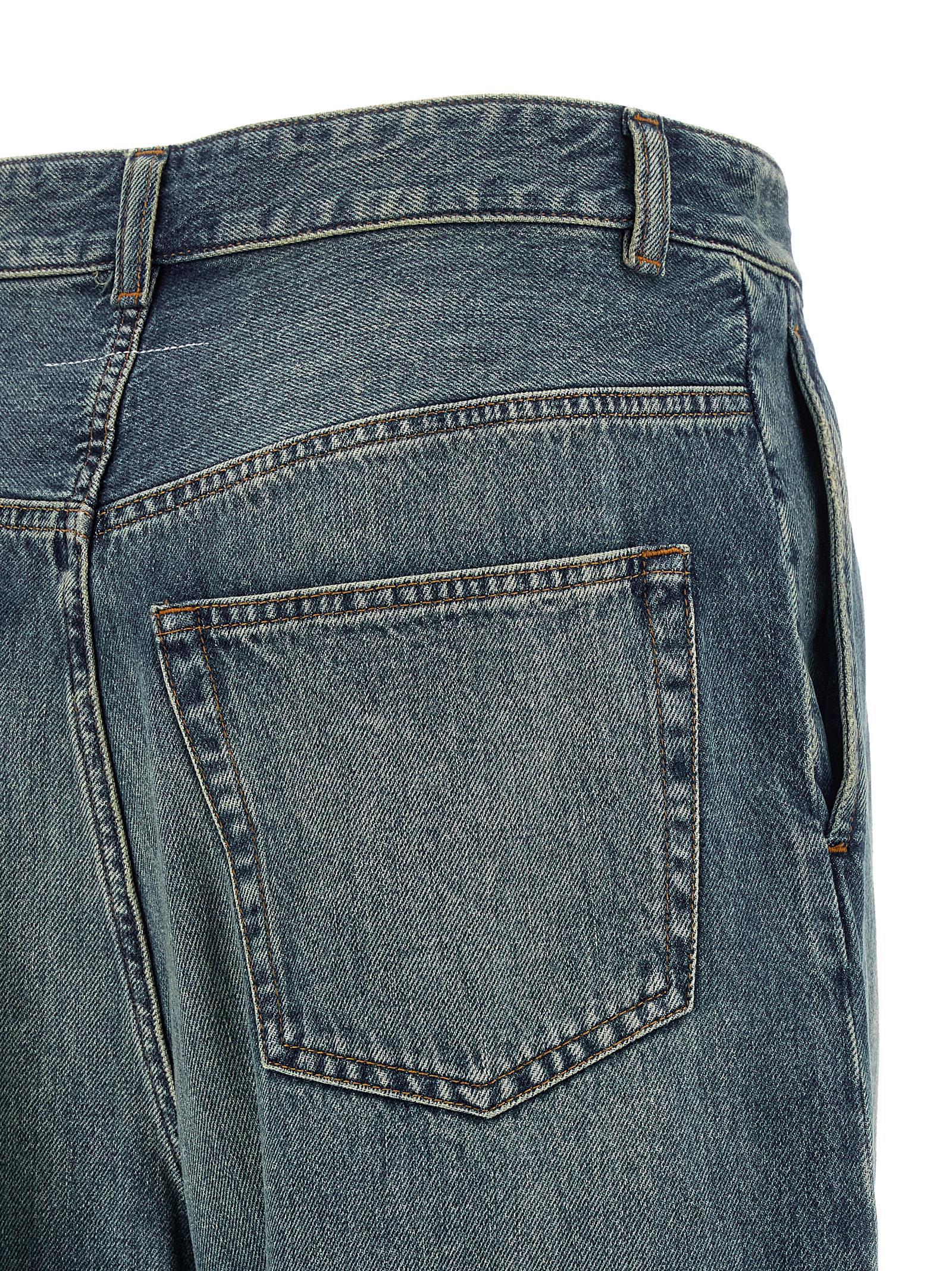 MM6 Maison Margiela Blue Cotton Jeans Women's Denim