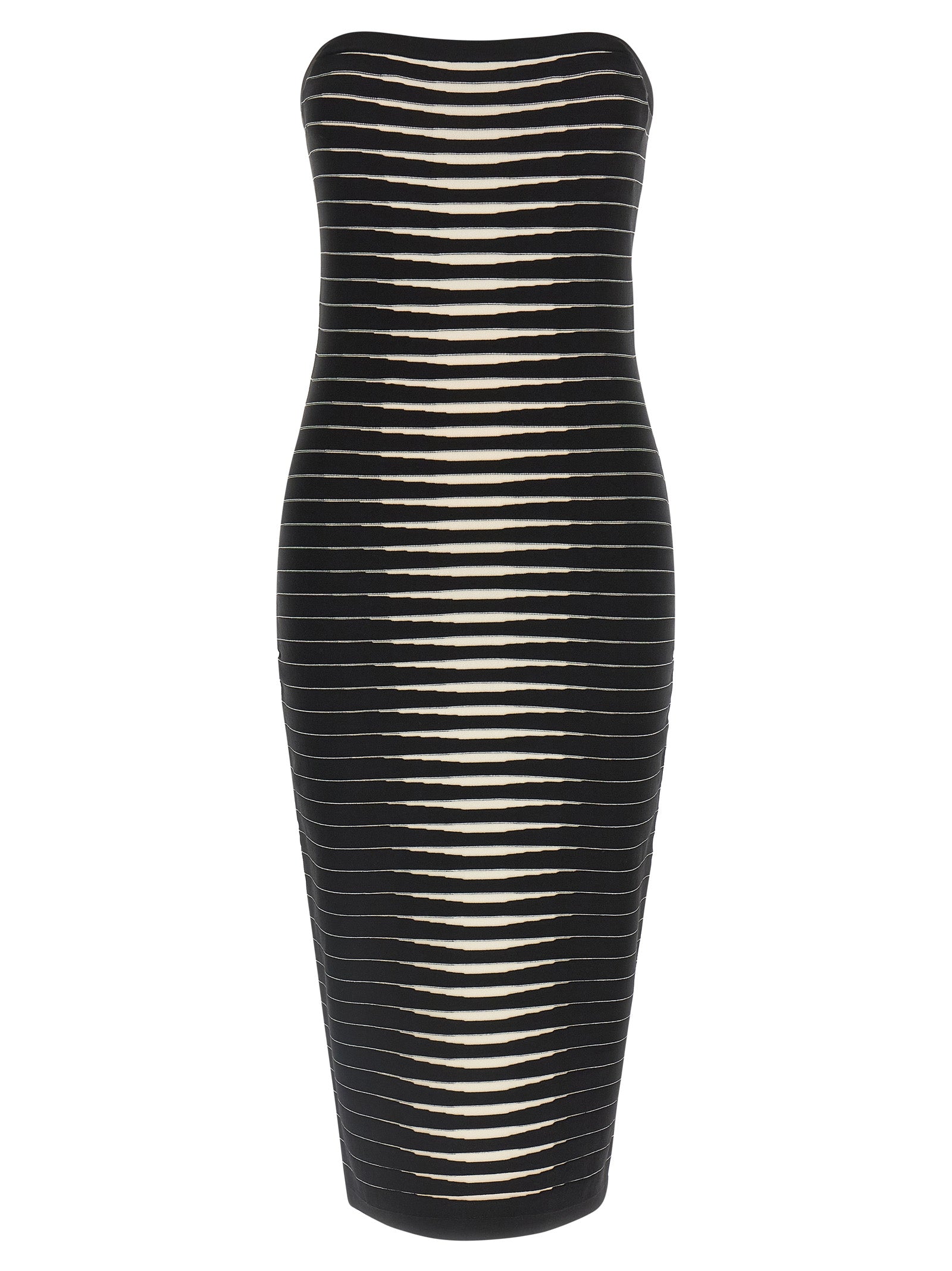 Elisabetta Franchi Bicolor Viscose Midi Women's Dress