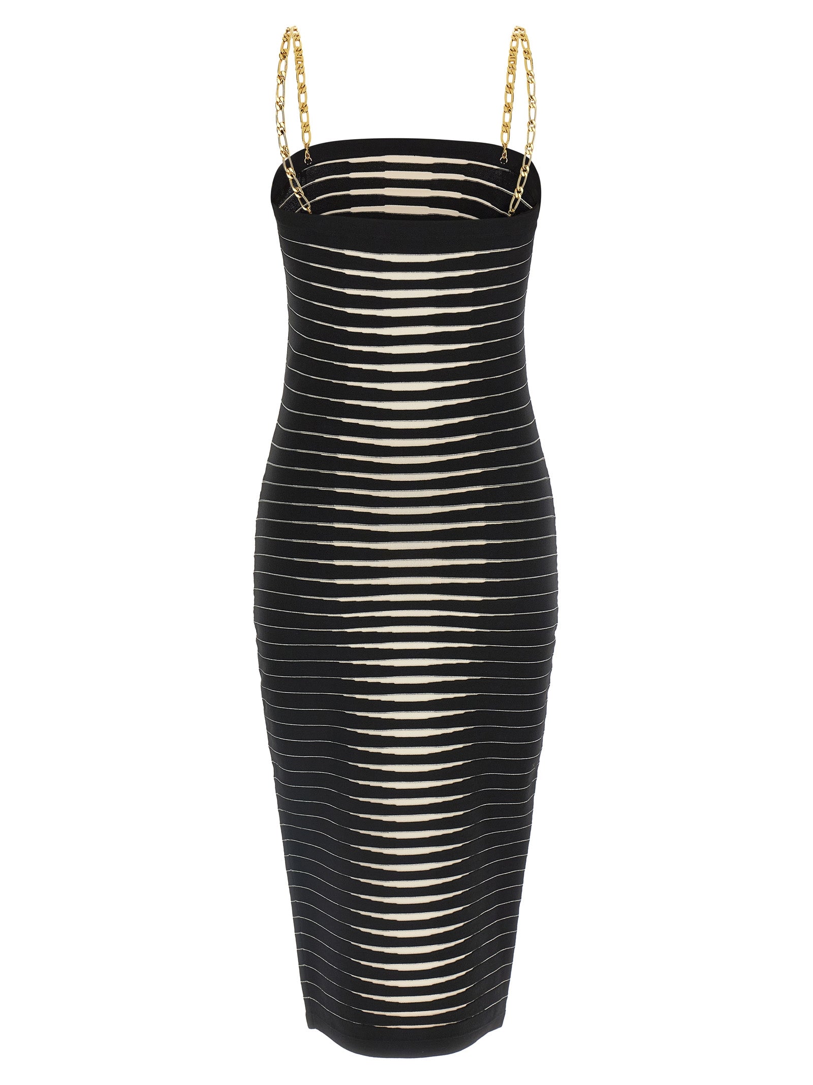 Elisabetta Franchi Bicolor Viscose Midi Women's Dress