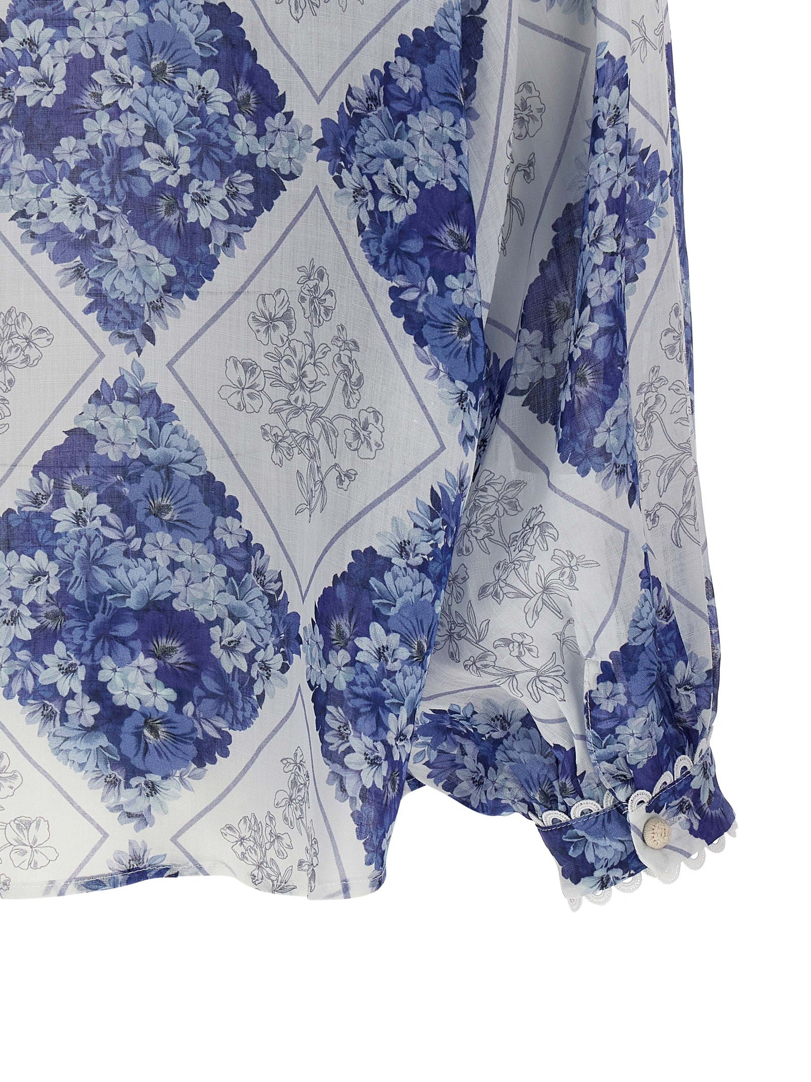 Twinset Blue Stingray Leather / Ray Skin Women's Blouse