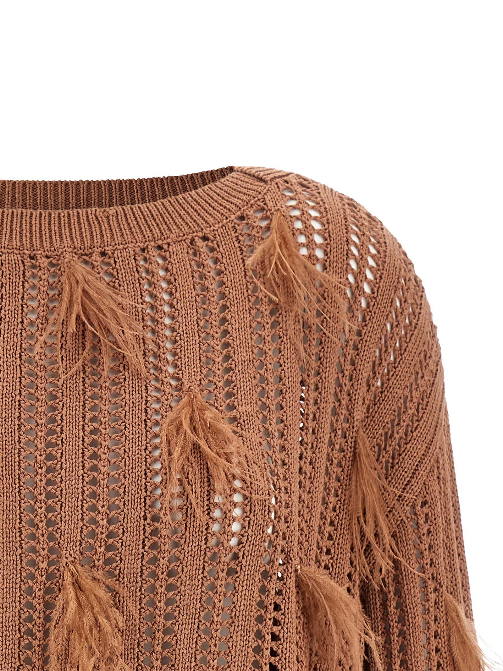 Twinset Brown Cotton Women's Cardigan