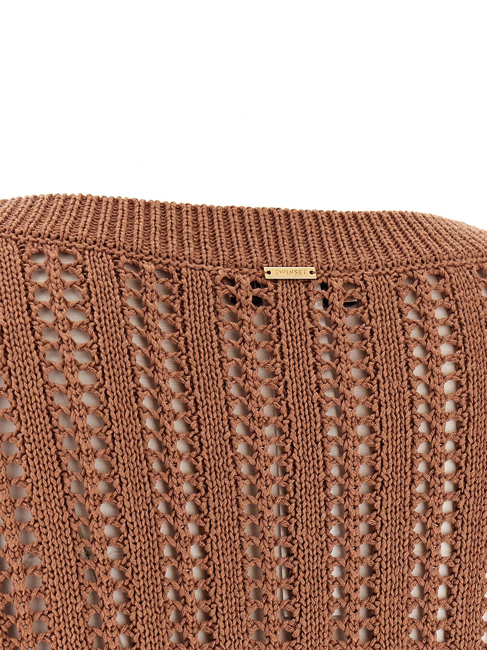 Twinset Brown Cotton Women's Cardigan
