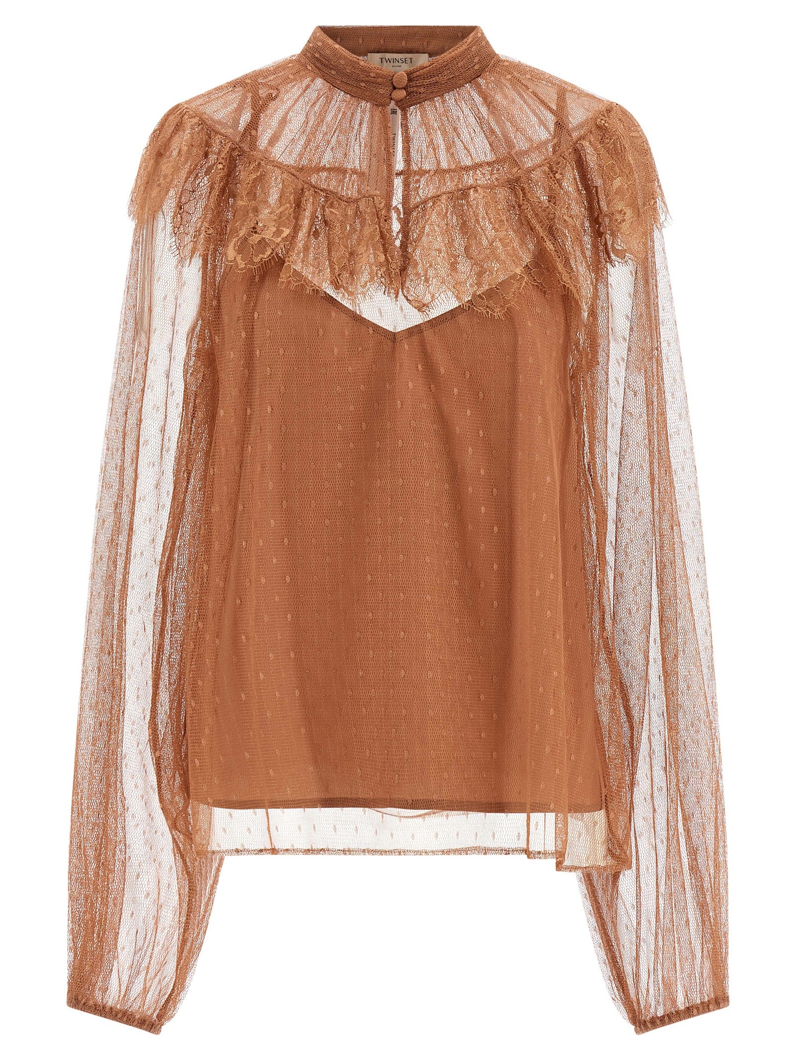 Twinset Brown Polyester Women's Blouse