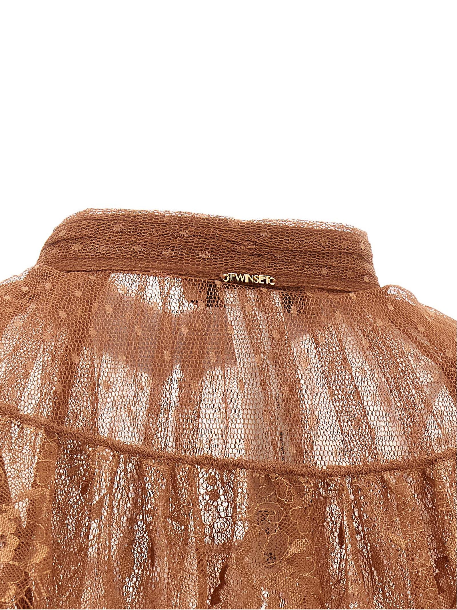 Twinset Brown Polyester Women's Blouse