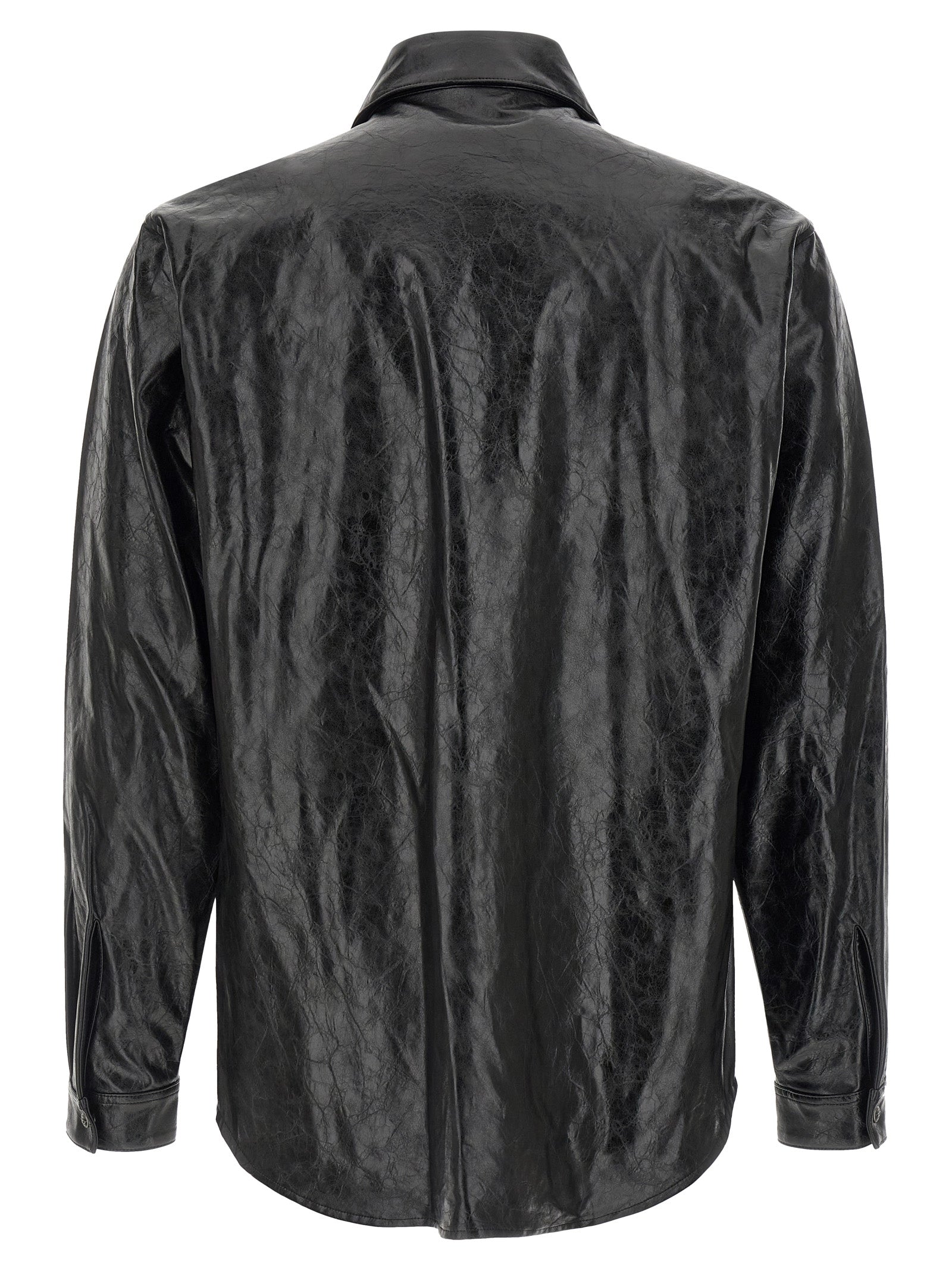 Diesel Black Viscose Men's Blouse