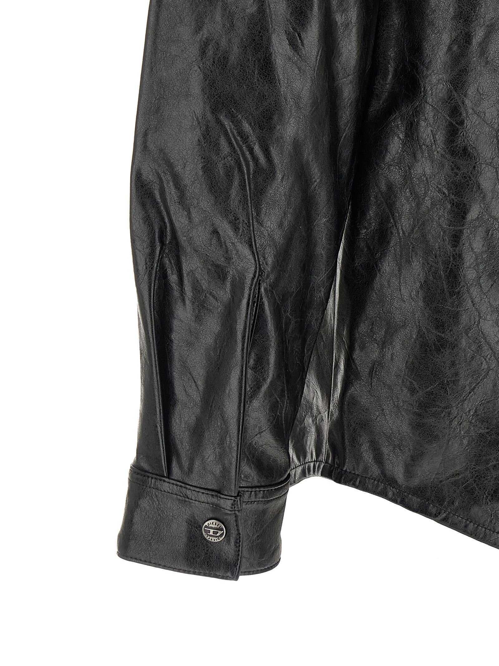 Diesel Black Viscose Men's Blouse