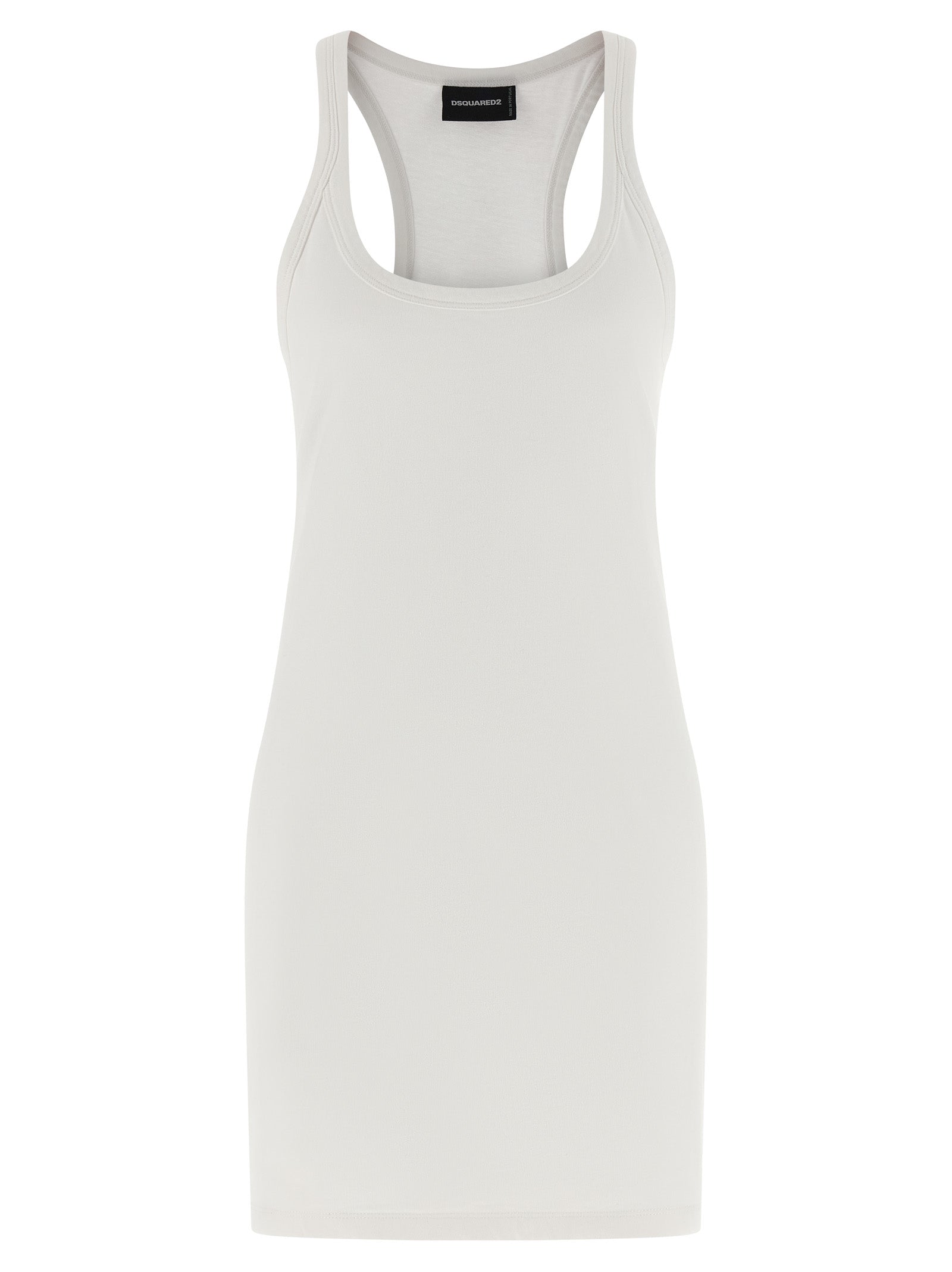 Dsquared² White Cotton Short Women's Dress