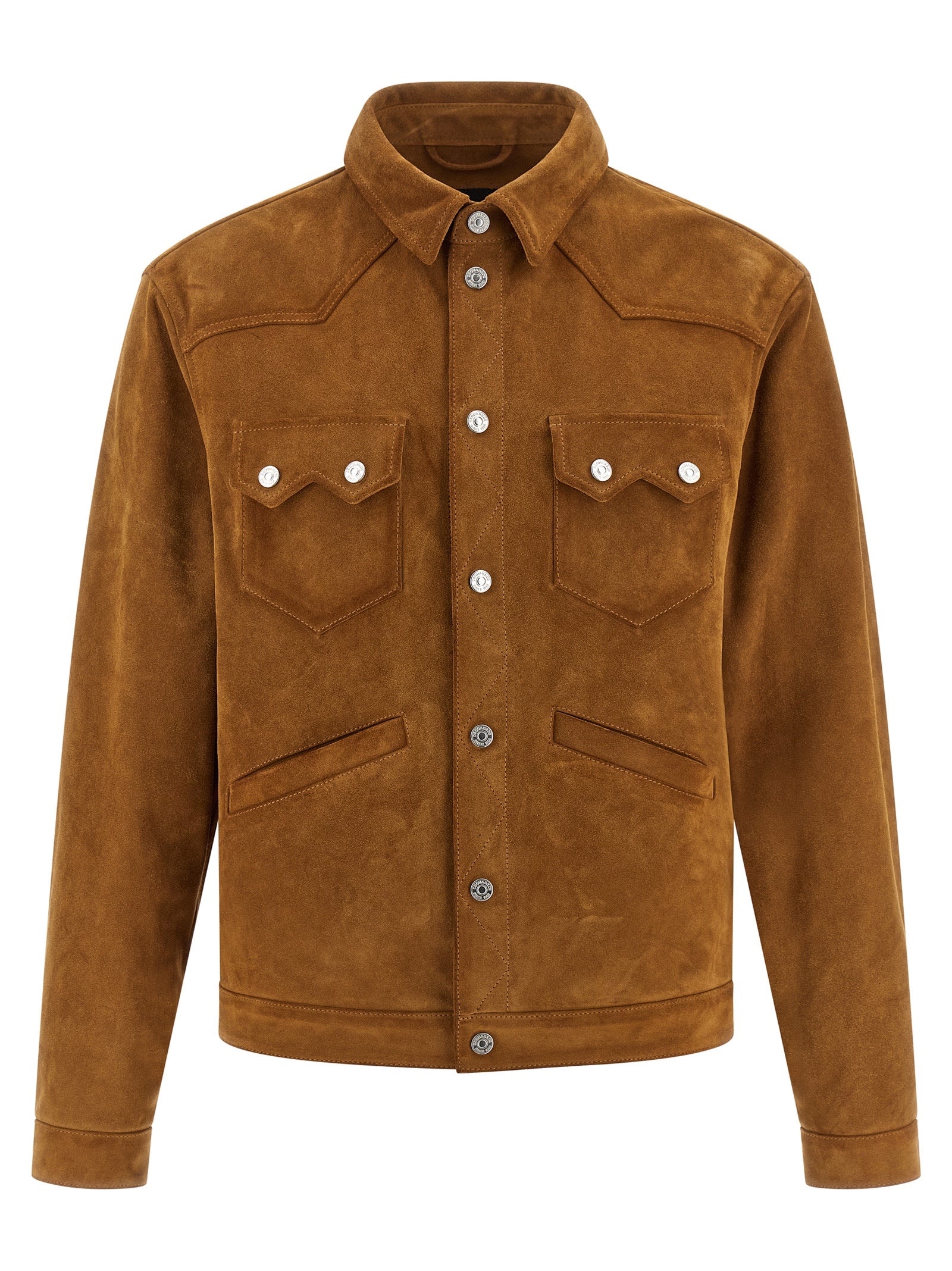 Dsquared² Beige Polyvinyl Leather Men's Jacket