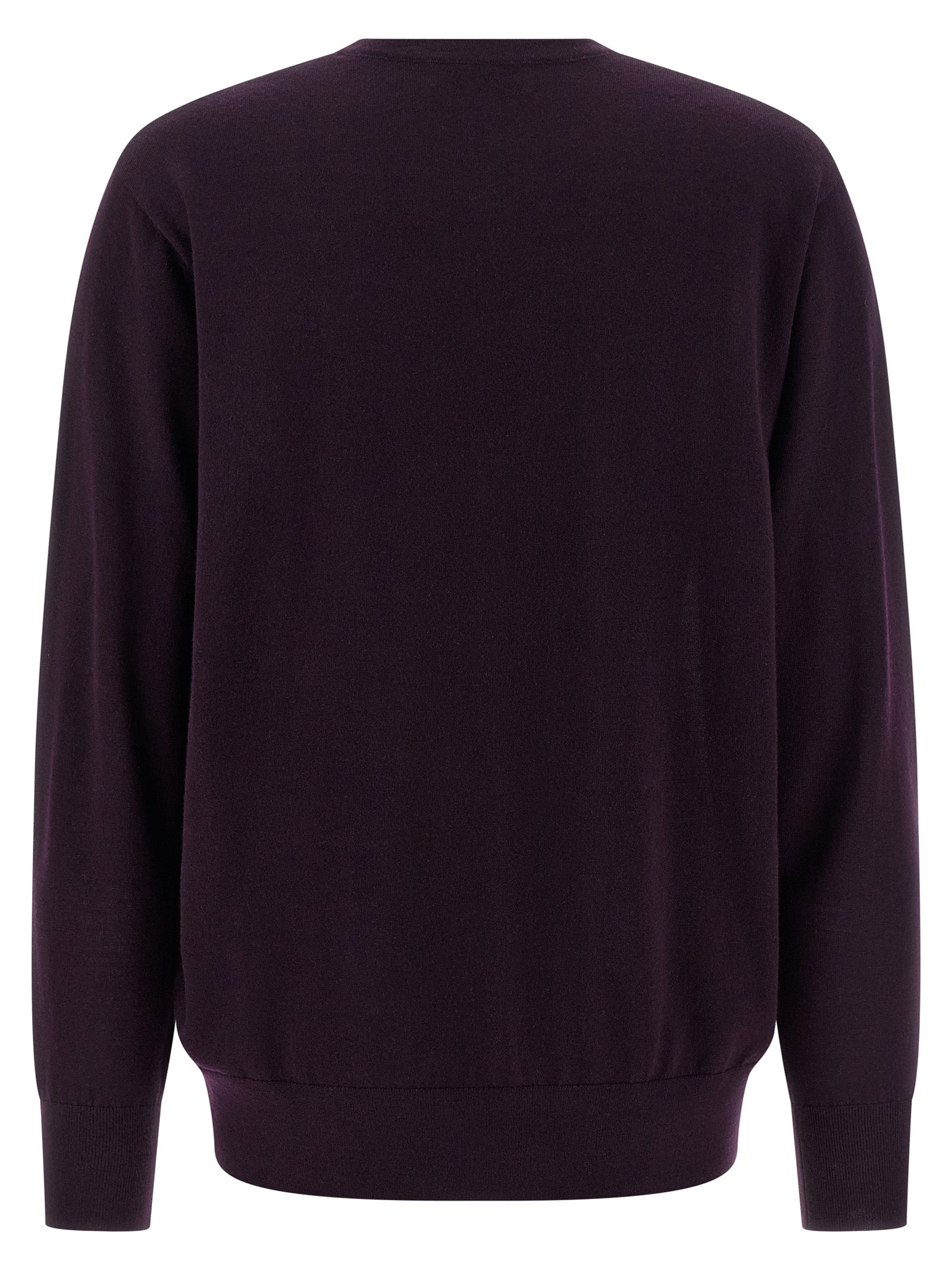 Dries Van Noten Purple Merino Wool Women's Cardigan