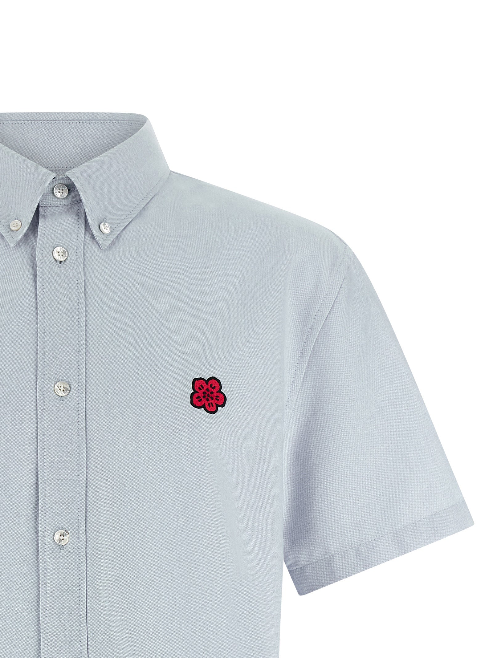 Kenzo Blue Cotton Men's Blouse