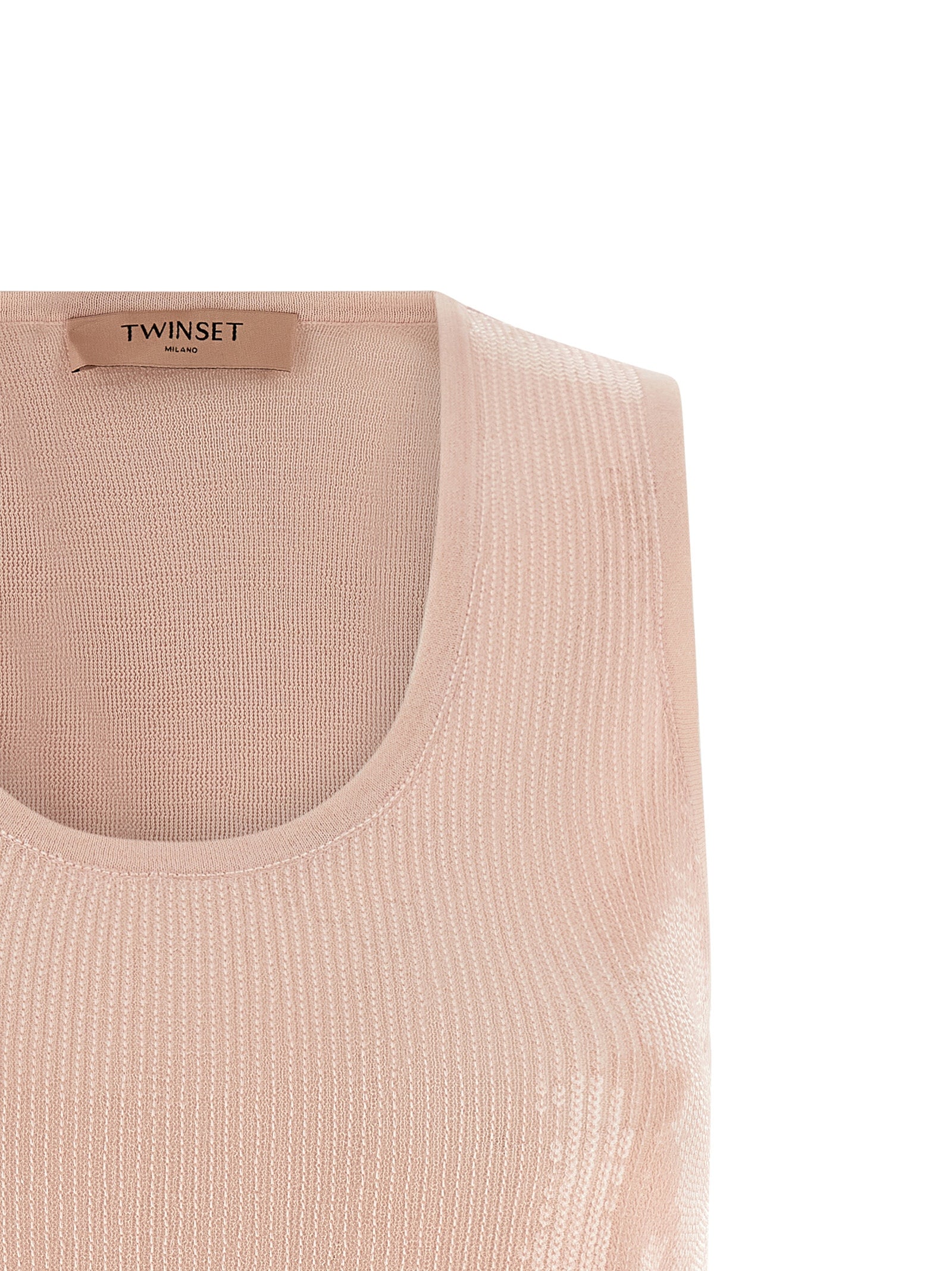Twinset Multicolor Cotton Sleeveles Women's T-Shirt