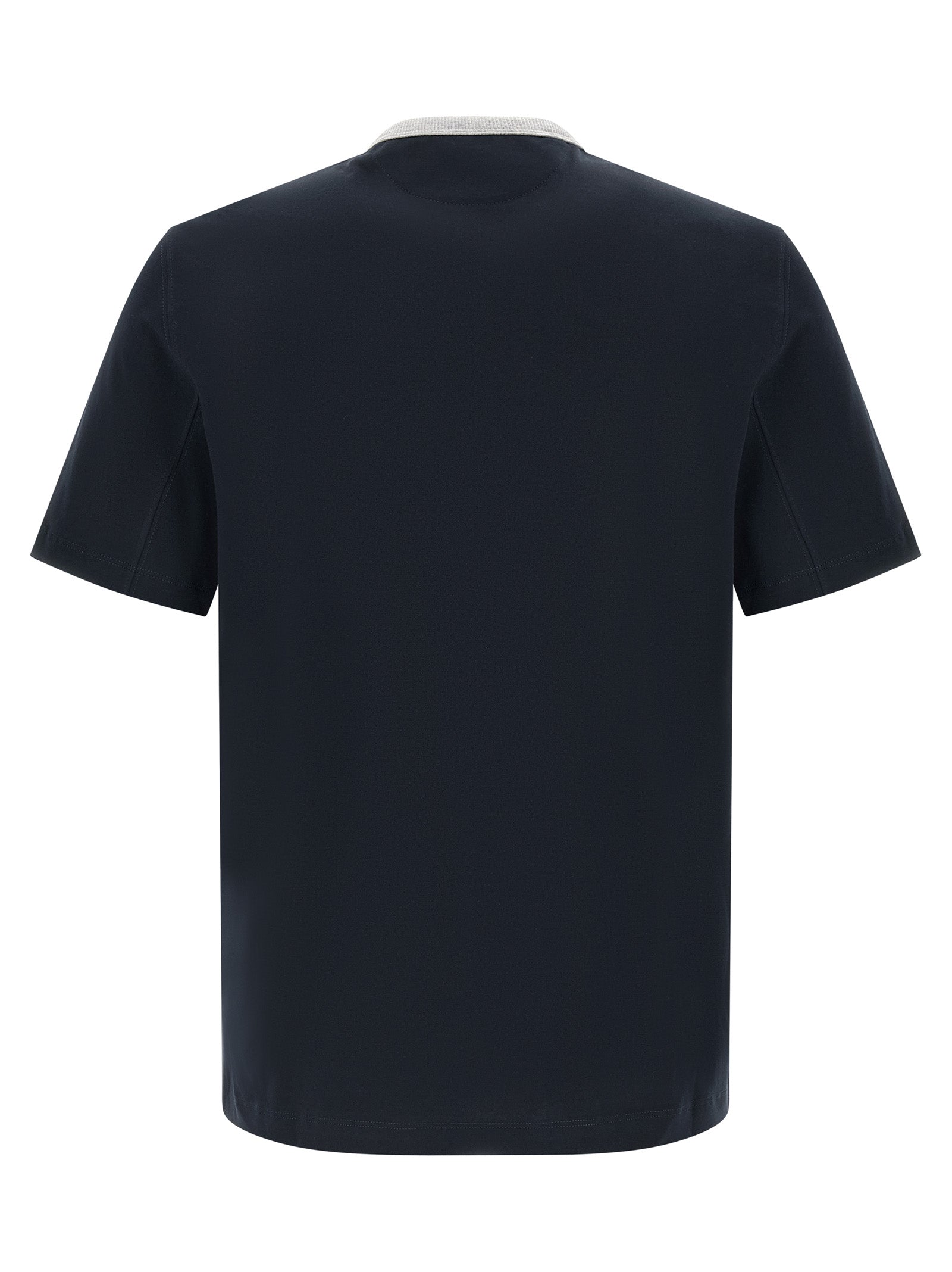 Brunello Cucinelli Blue Cotton Men's T-Shirt