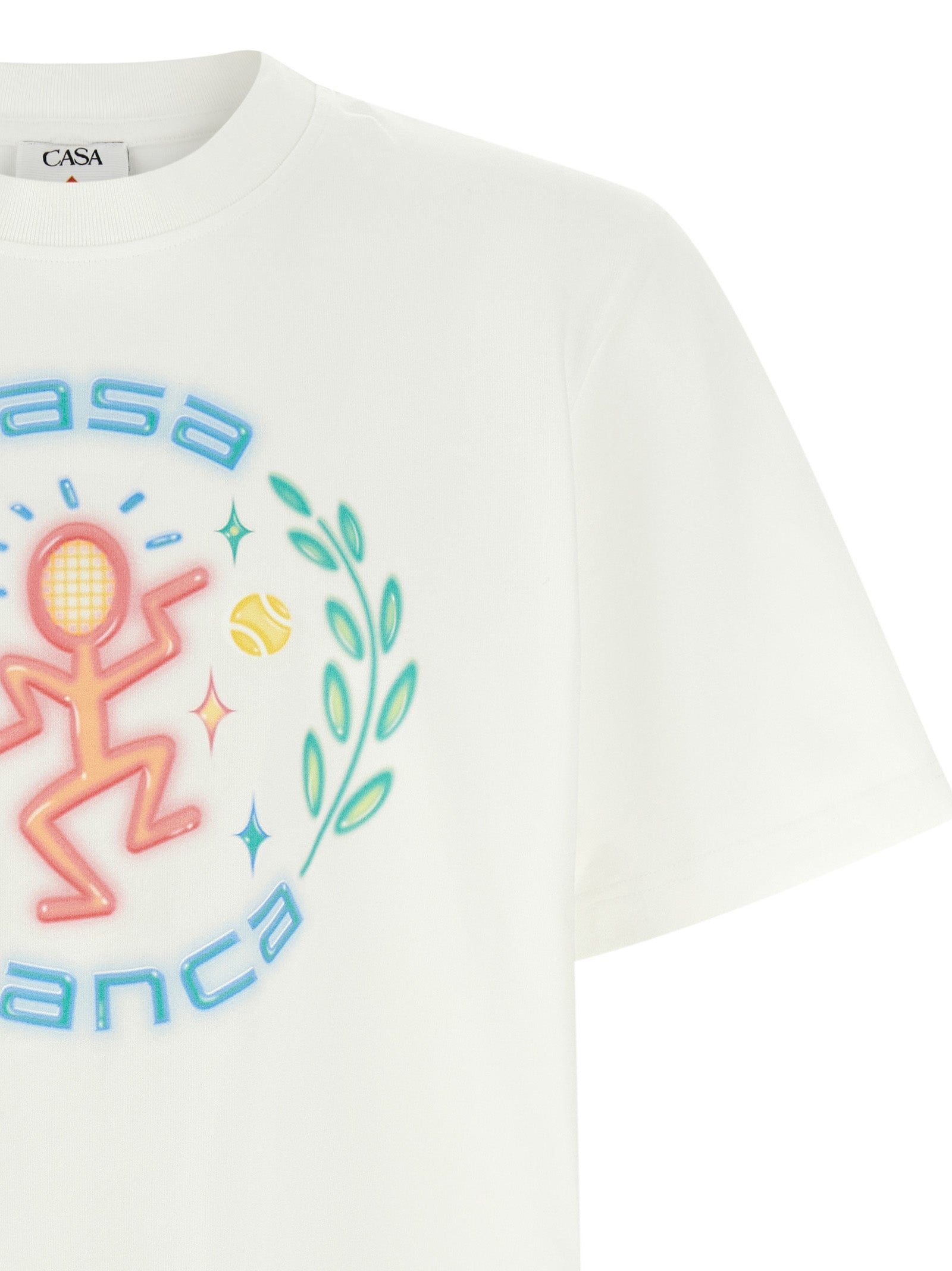 Casablanca White Organic Cotton Men's T-Shirt
