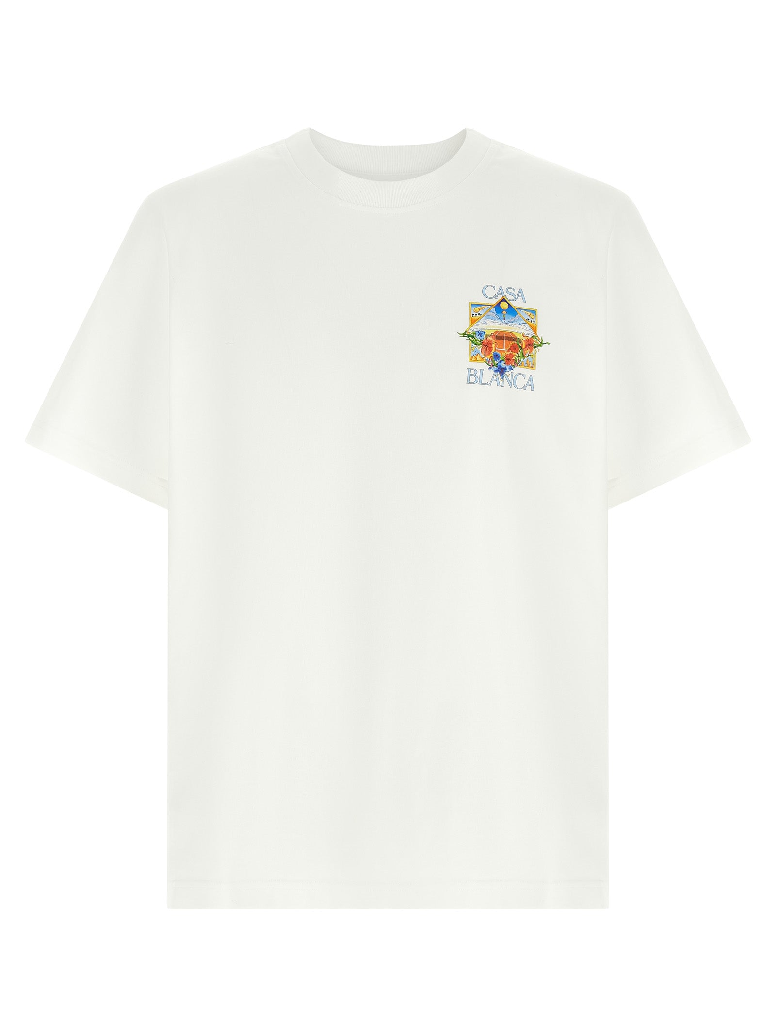 Casablanca White Organic Cotton Men's T-Shirt