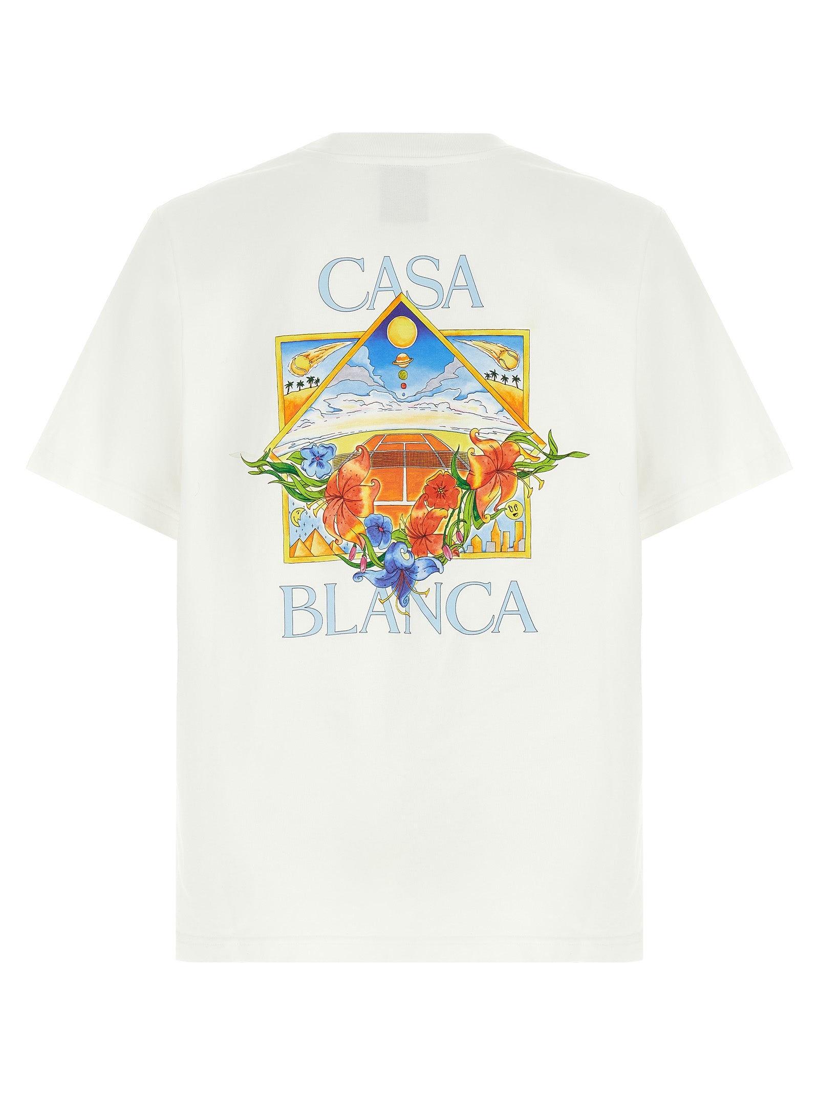 Casablanca White Organic Cotton Men's T-Shirt