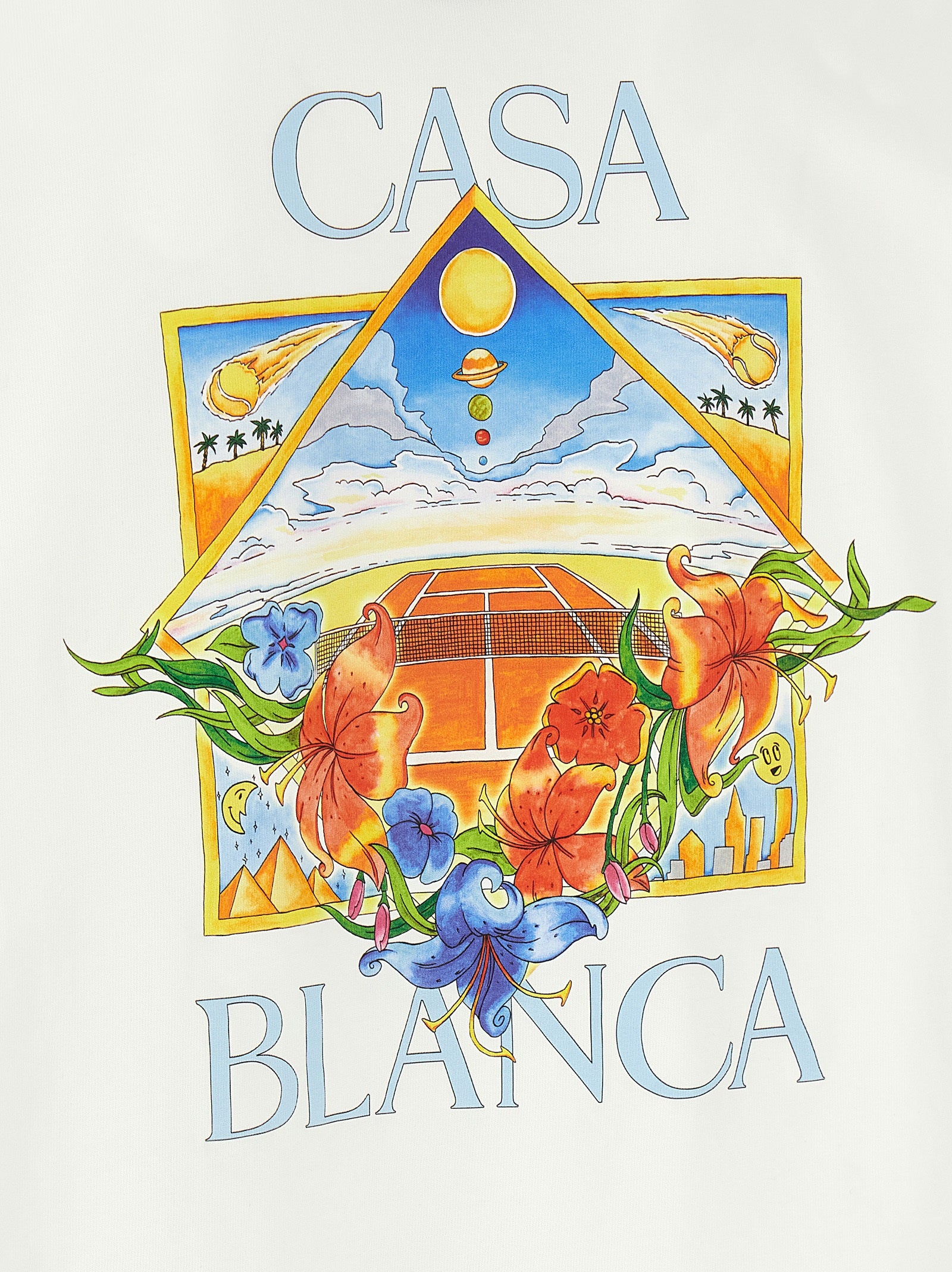 Casablanca White Organic Cotton Men's T-Shirt
