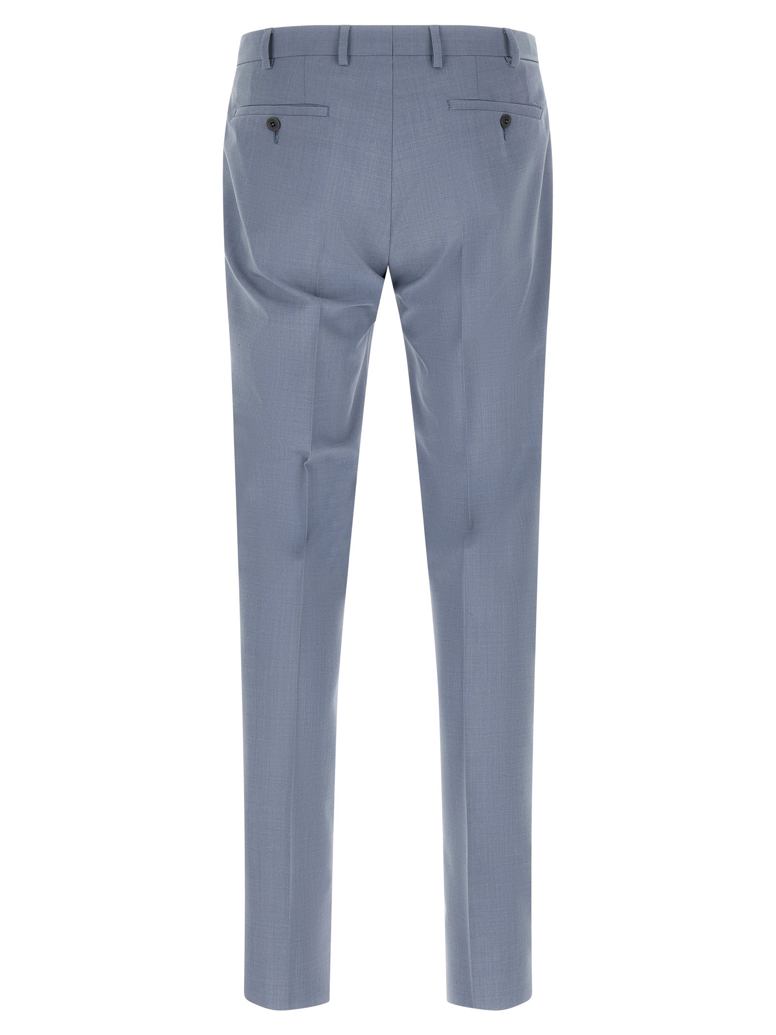 Pal Zileri Blue Polyester Two-Piece Men's Suit
