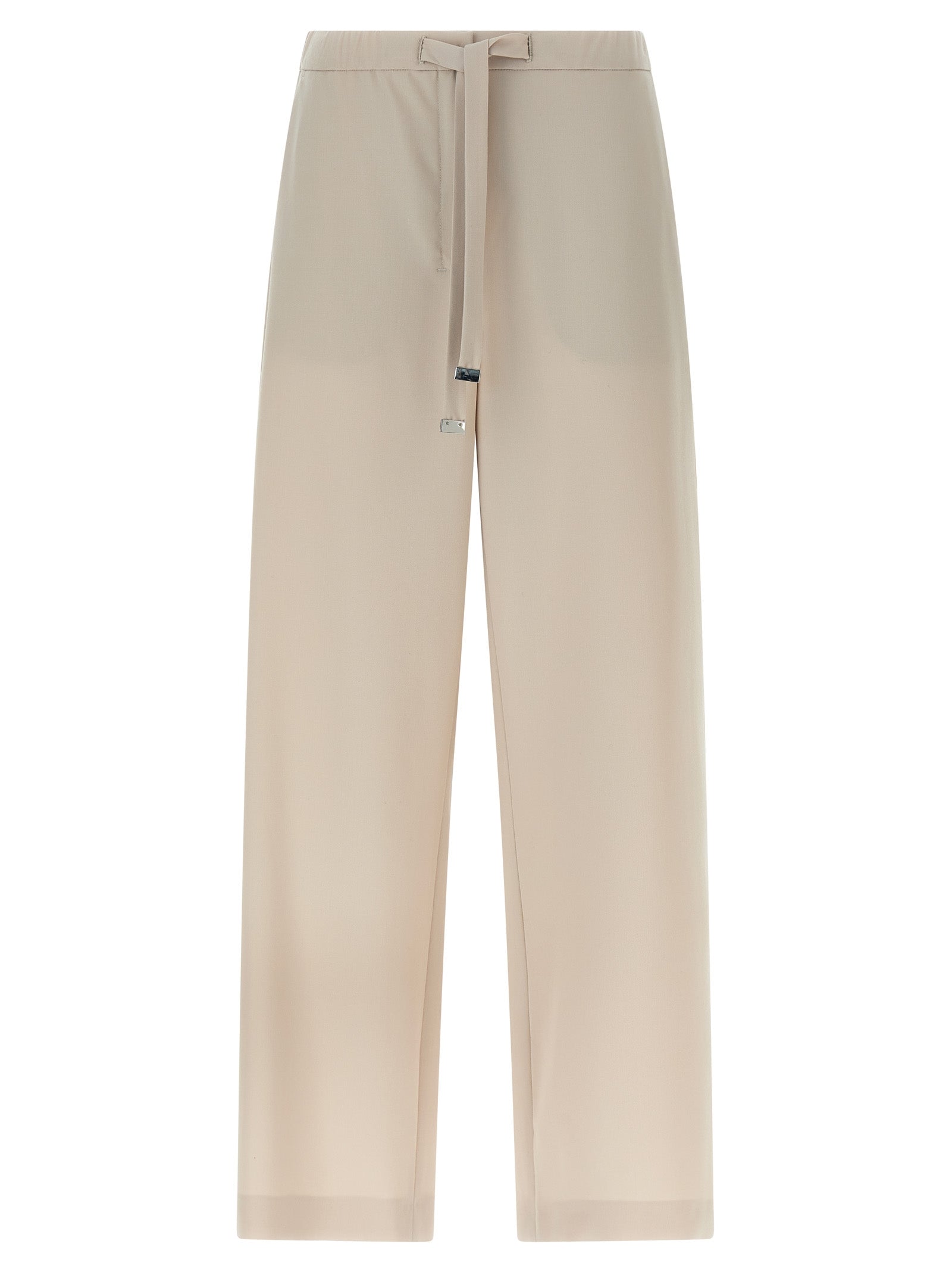 'S Max Mara Beige Virgin Wool Athletic Women's Pants